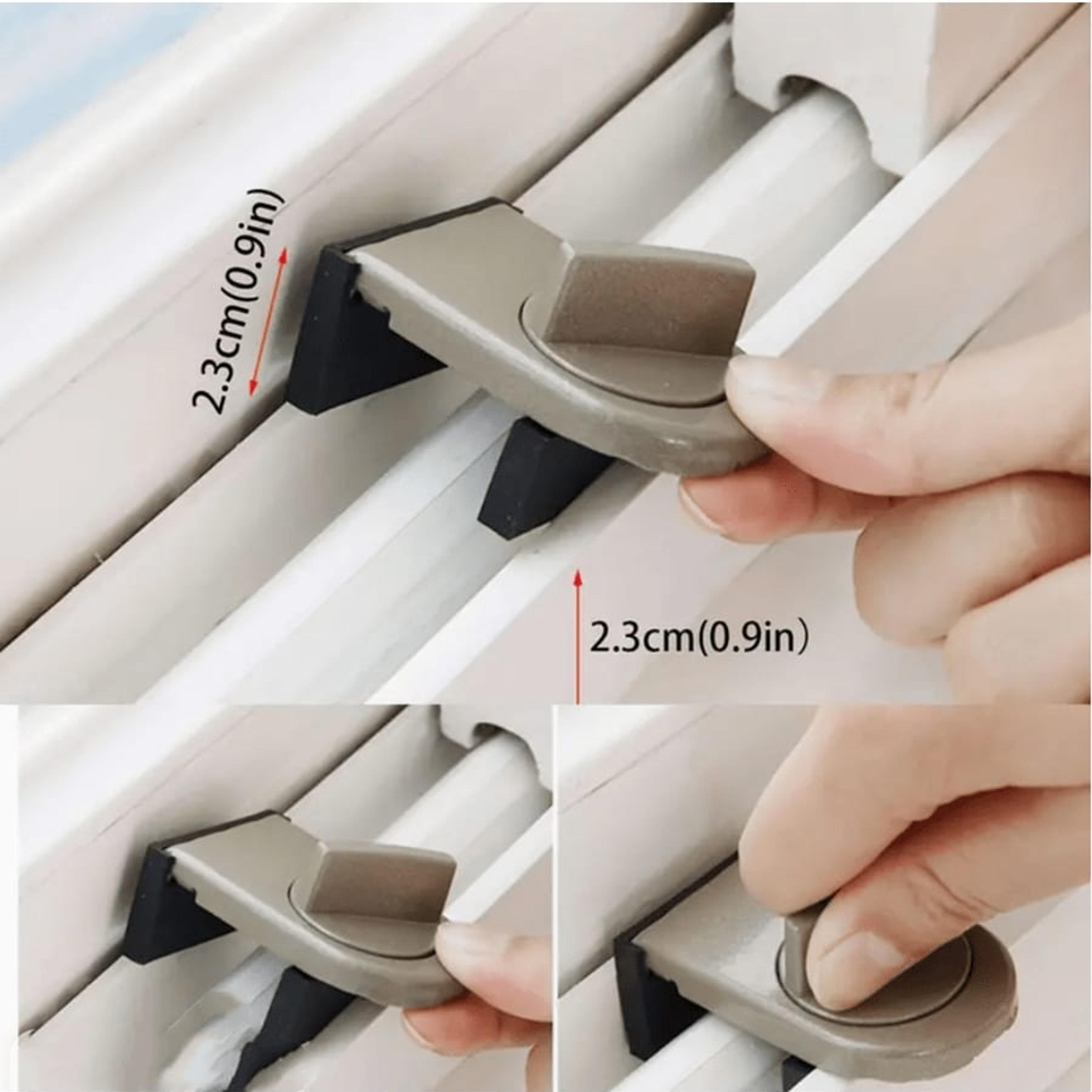 No Drill Sliding Door  Window Safety Lock Childproof Anti Theft Security Latch 3