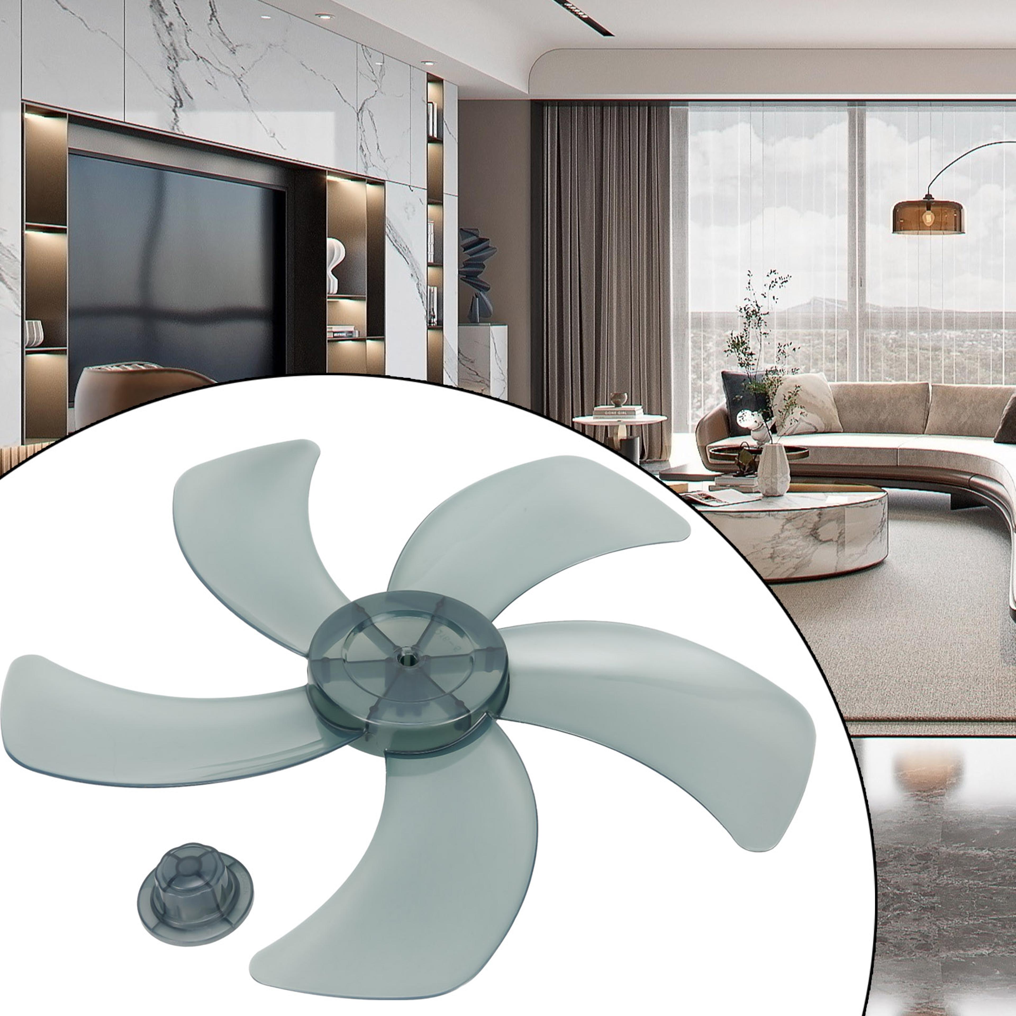Premium Five Leaf Replacement Fan Blade For Stand  Desk Fans With Nut Cover 3