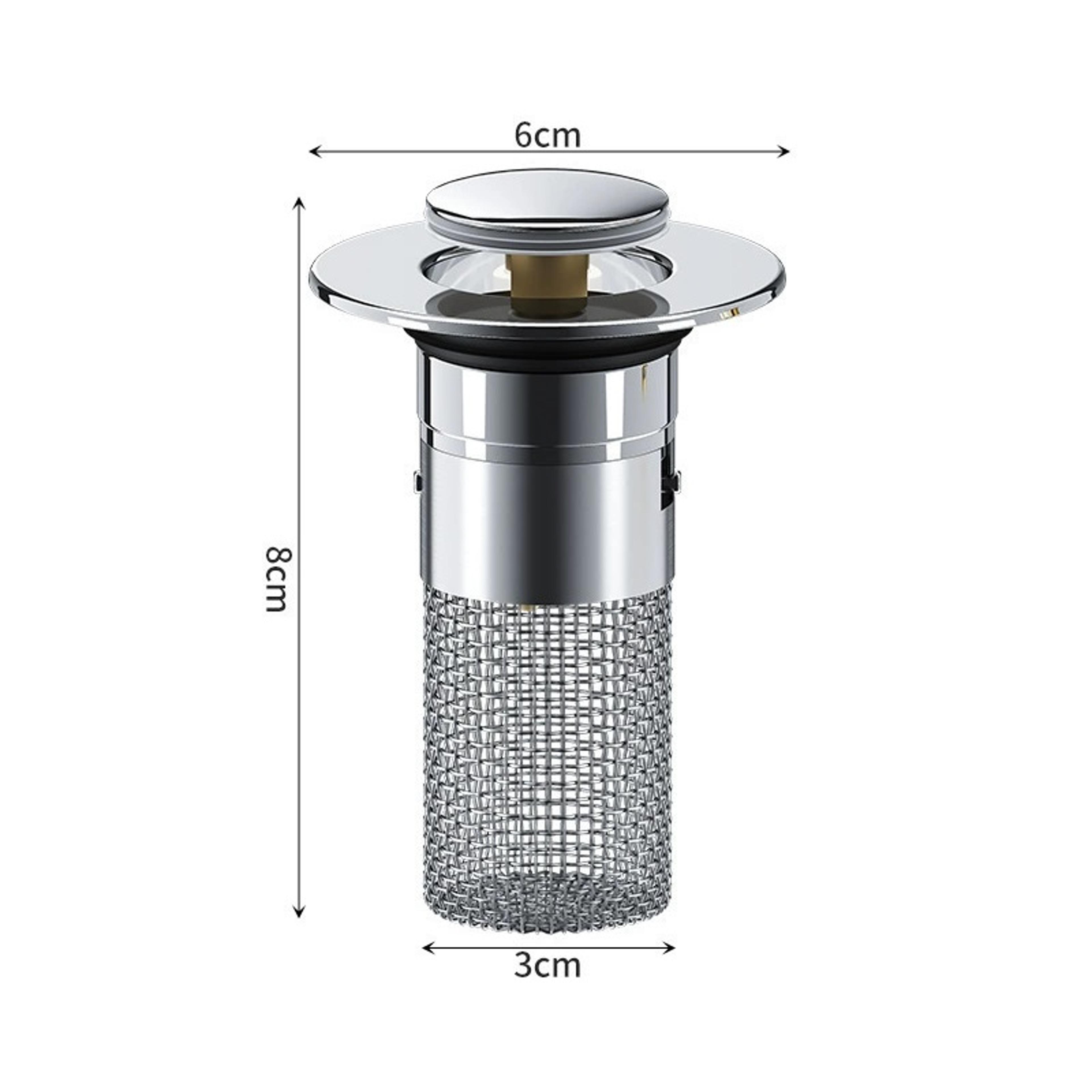Press Bounce Pop Up Drain Filter  Hair Catcher For Bathroom And Kitchen Sink 5