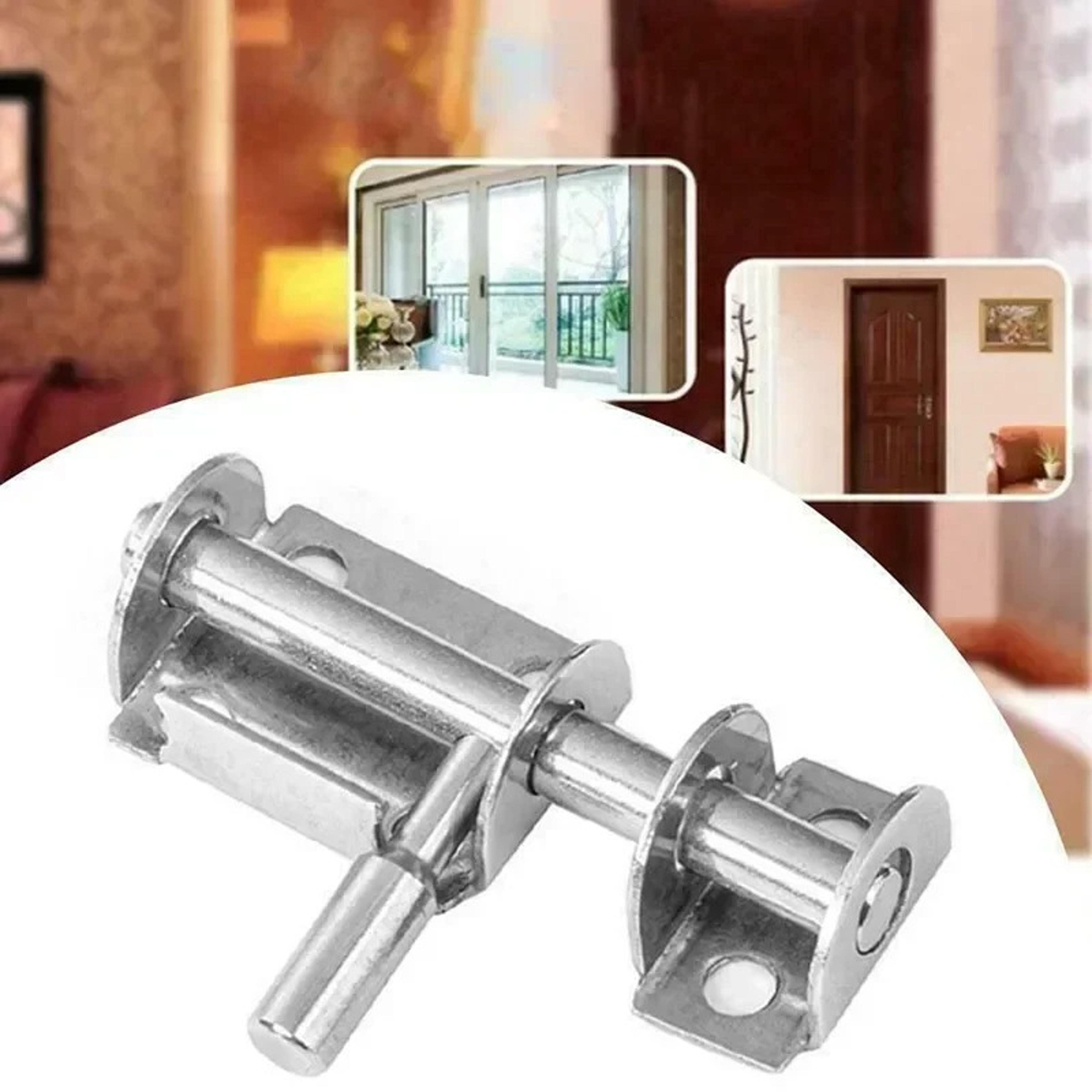 Heavy Duty Sliding Door Latch Security Bolt Lock For Gates Bathroom Doors  Cabinets 2