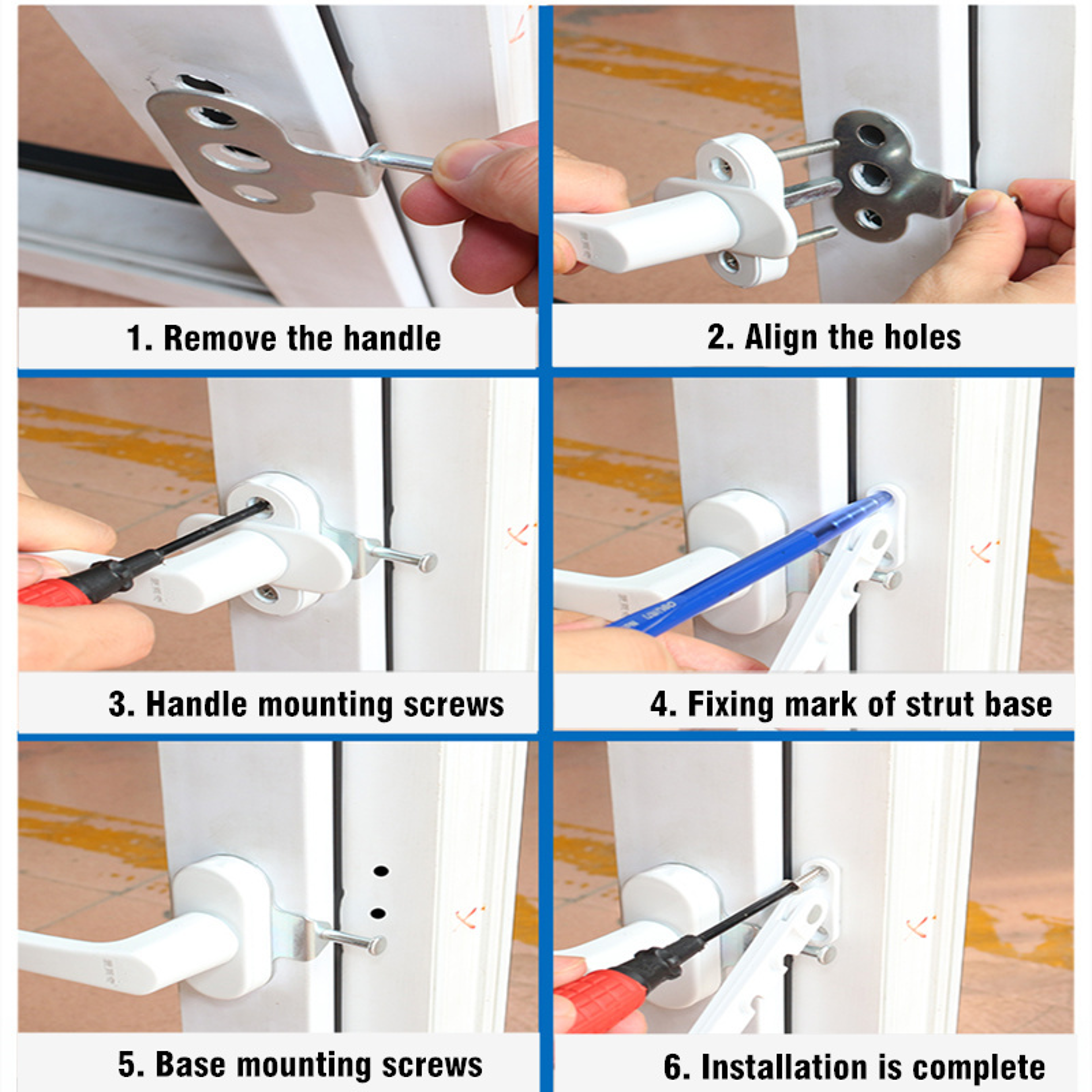 Adjustable Window Safety Lock Child Protection Window Limiter Position Stop Settings 4