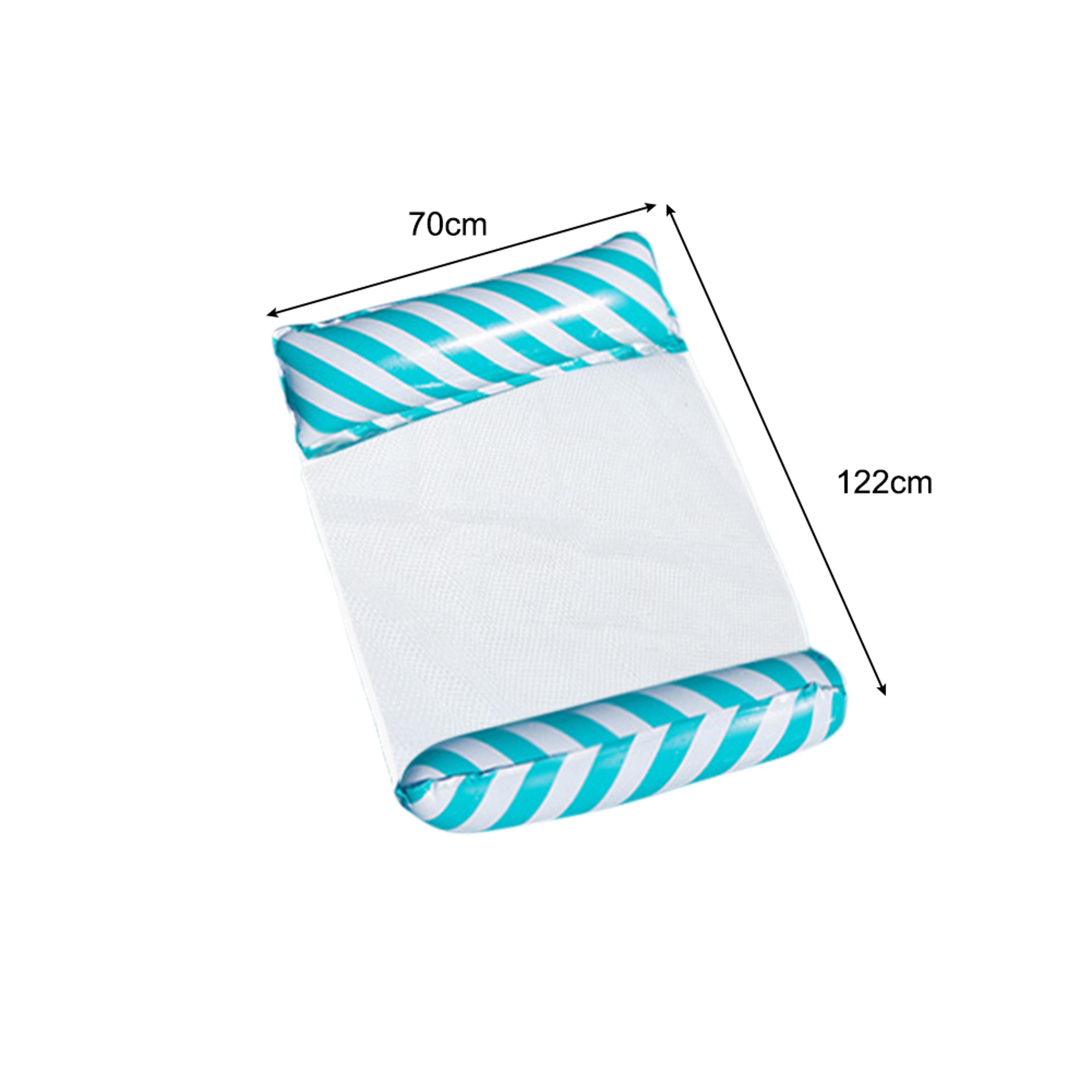 Premium Summer Inflatable Pool Float Water Hammock Floating Bed With Net Backrest Beach Lounger 5