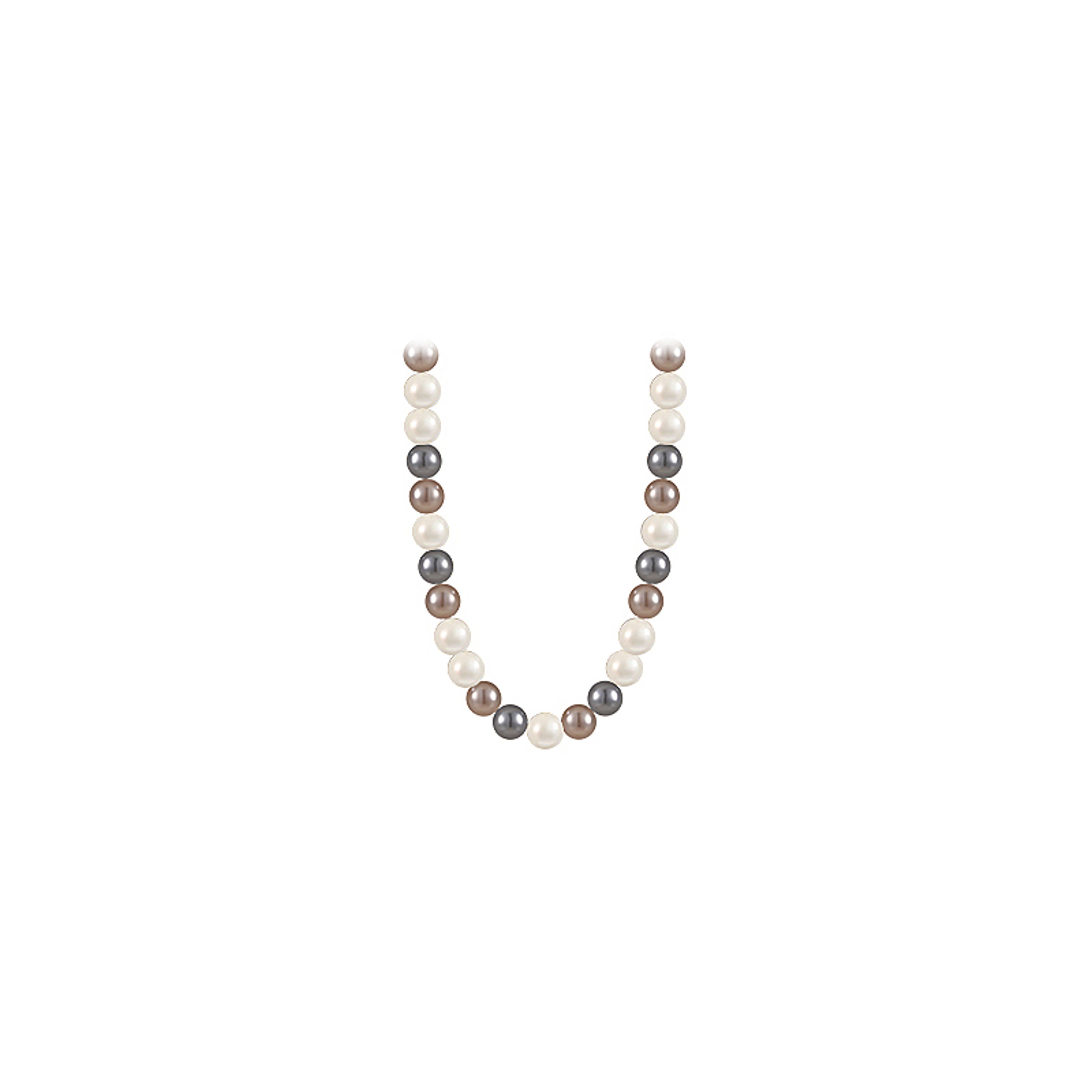 Romance Mixed Pearl Beaded Necklace For Women Elegant Pearl Beaded Necklace Clavicle Chain 5
