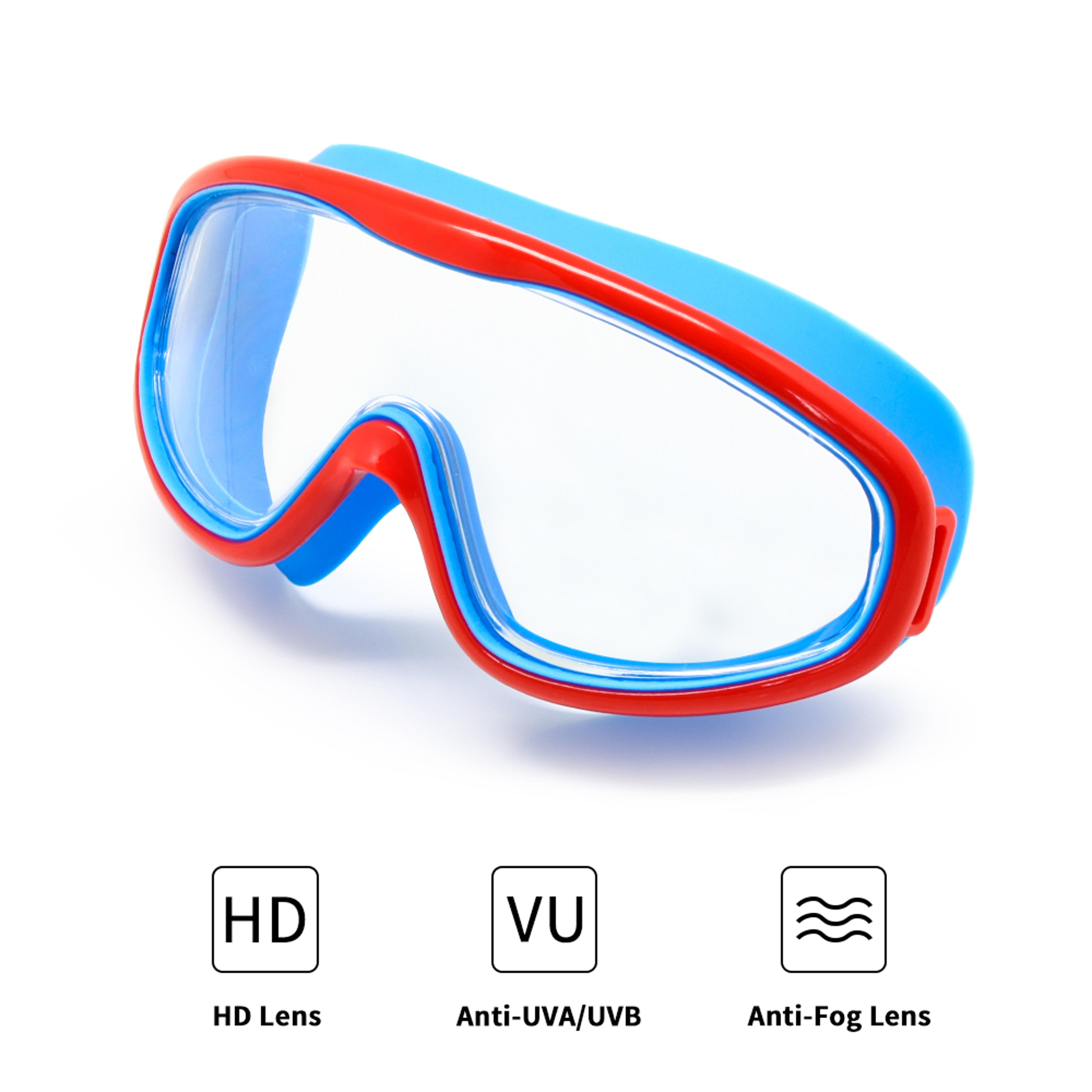 Kids Swim Goggles Anti Fog UV Protection Wide Vision Snorkeling Mask 3