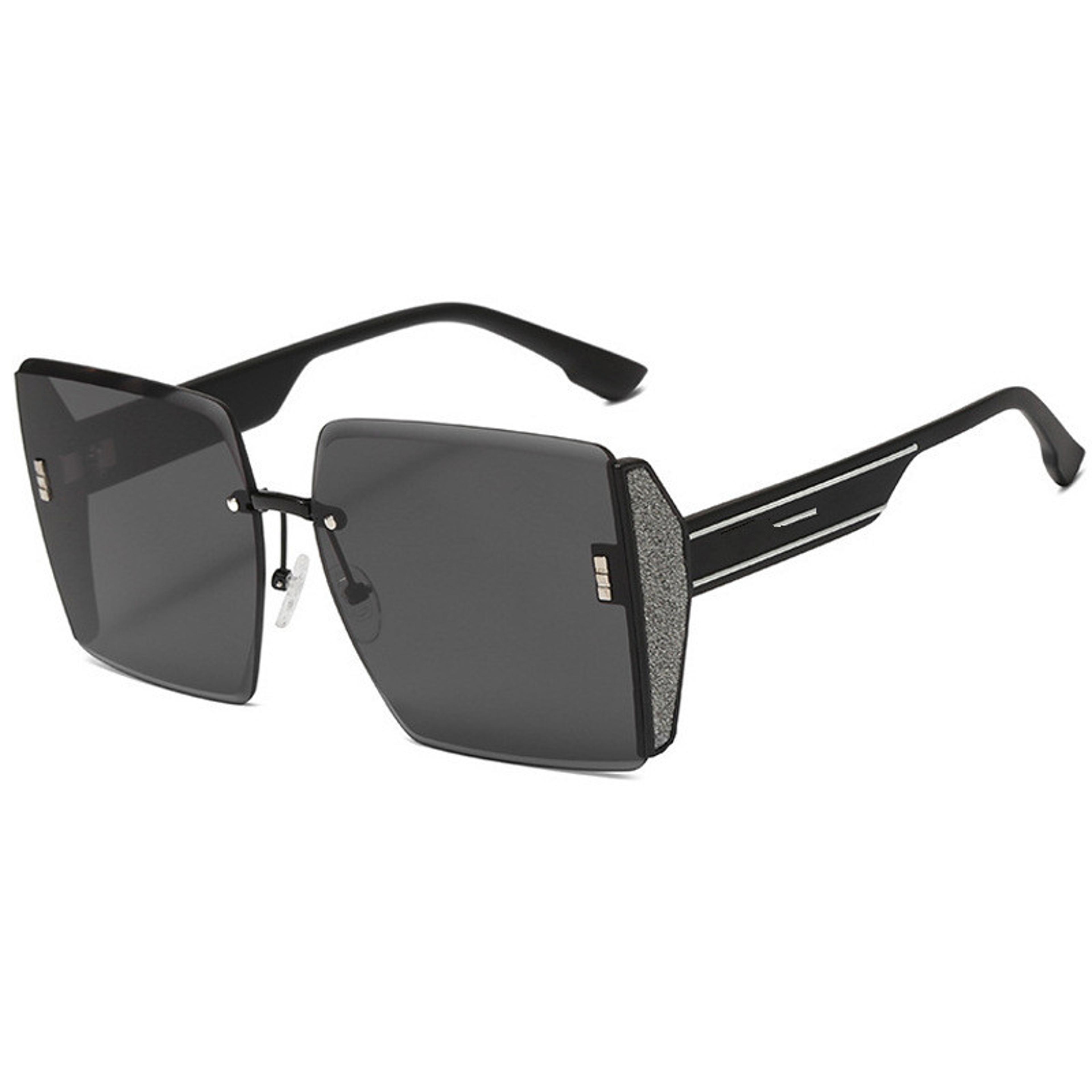 Luna Edge Rimless Sunglasses  Retro Square Gradient Sunglasses For Women 3
