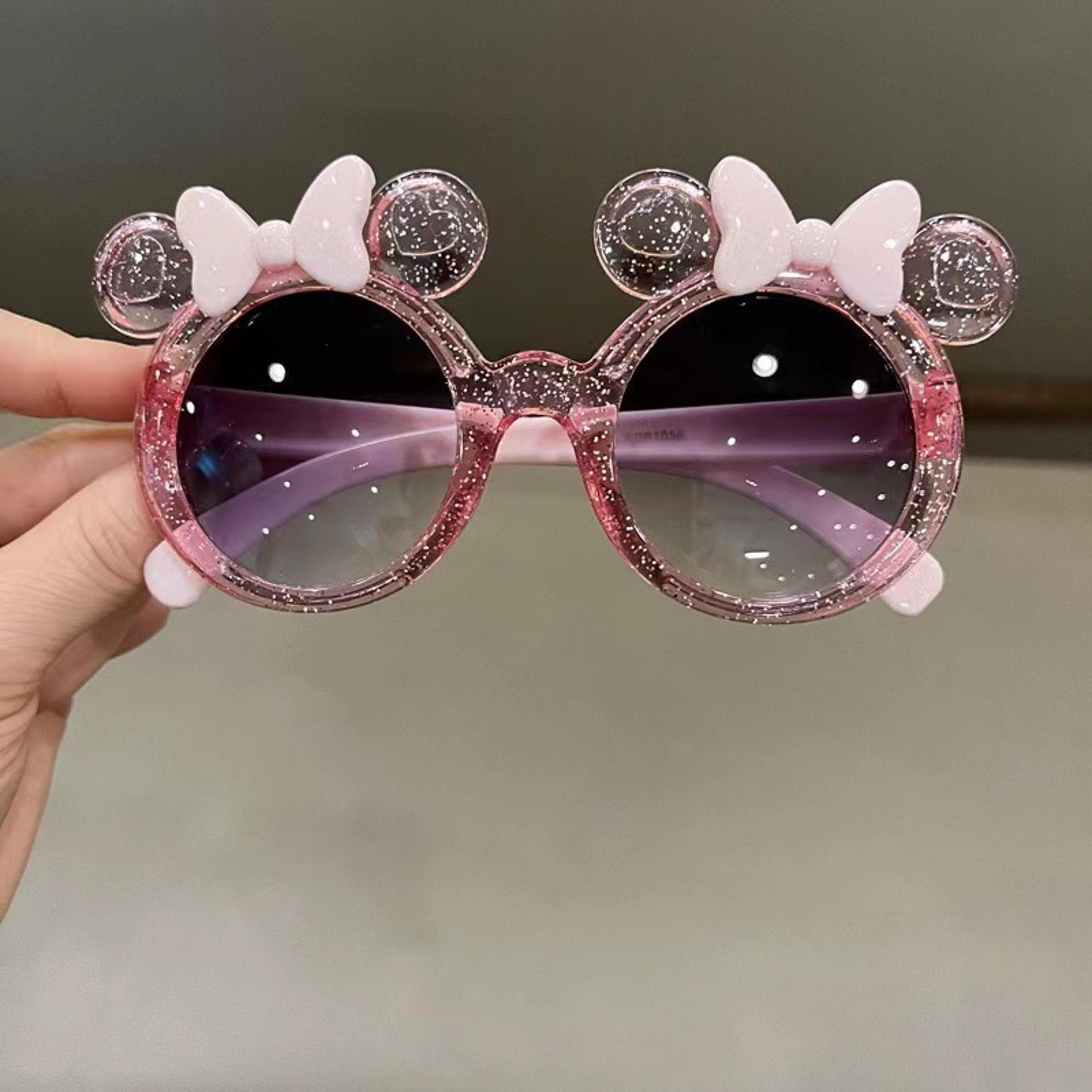 Sparkle Bow Princess Kids Sunglasses Crystal Cartoon Fashion Shades For Girls 4