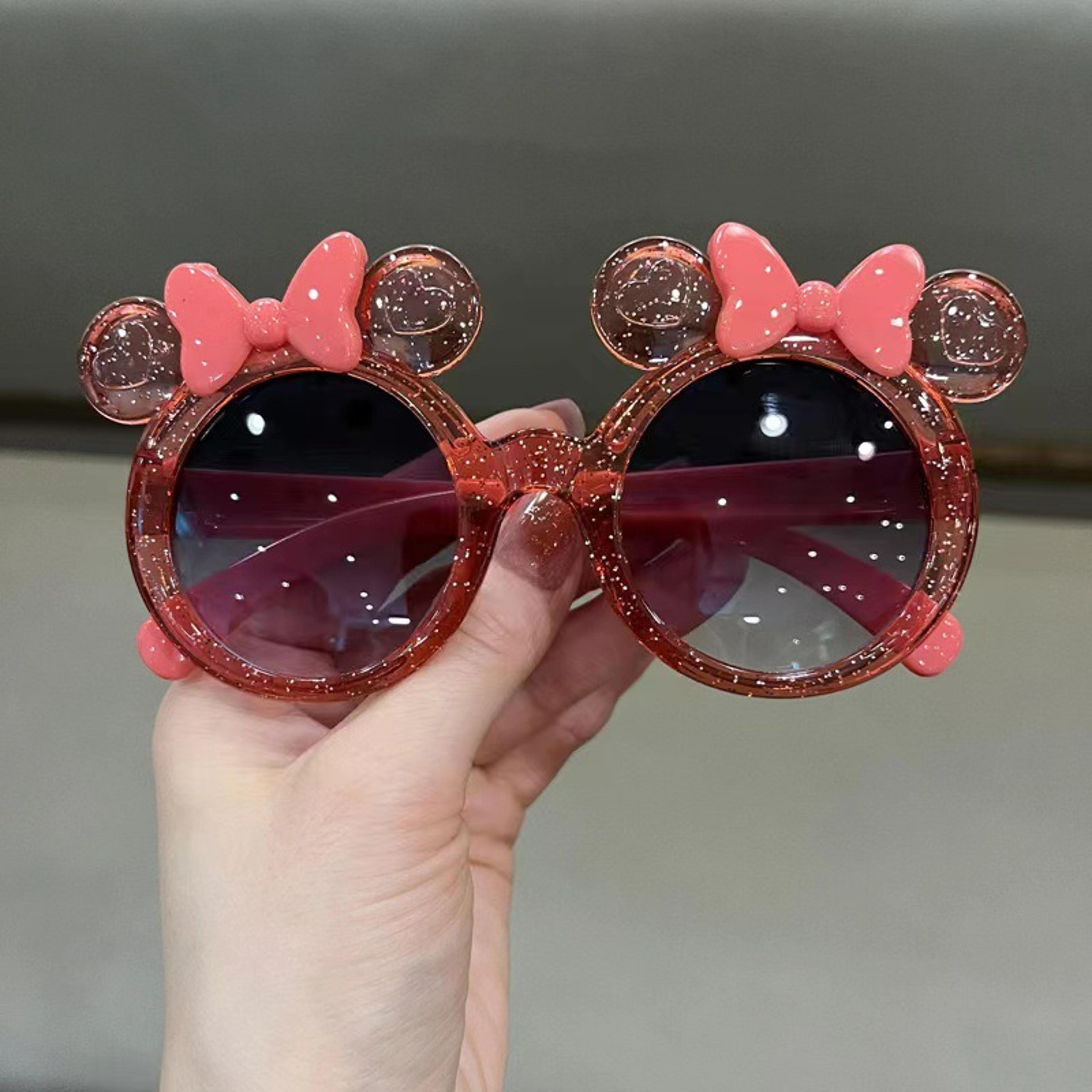 Sparkle Bow Princess Kids Sunglasses Crystal Cartoon Fashion Shades For Girls 9