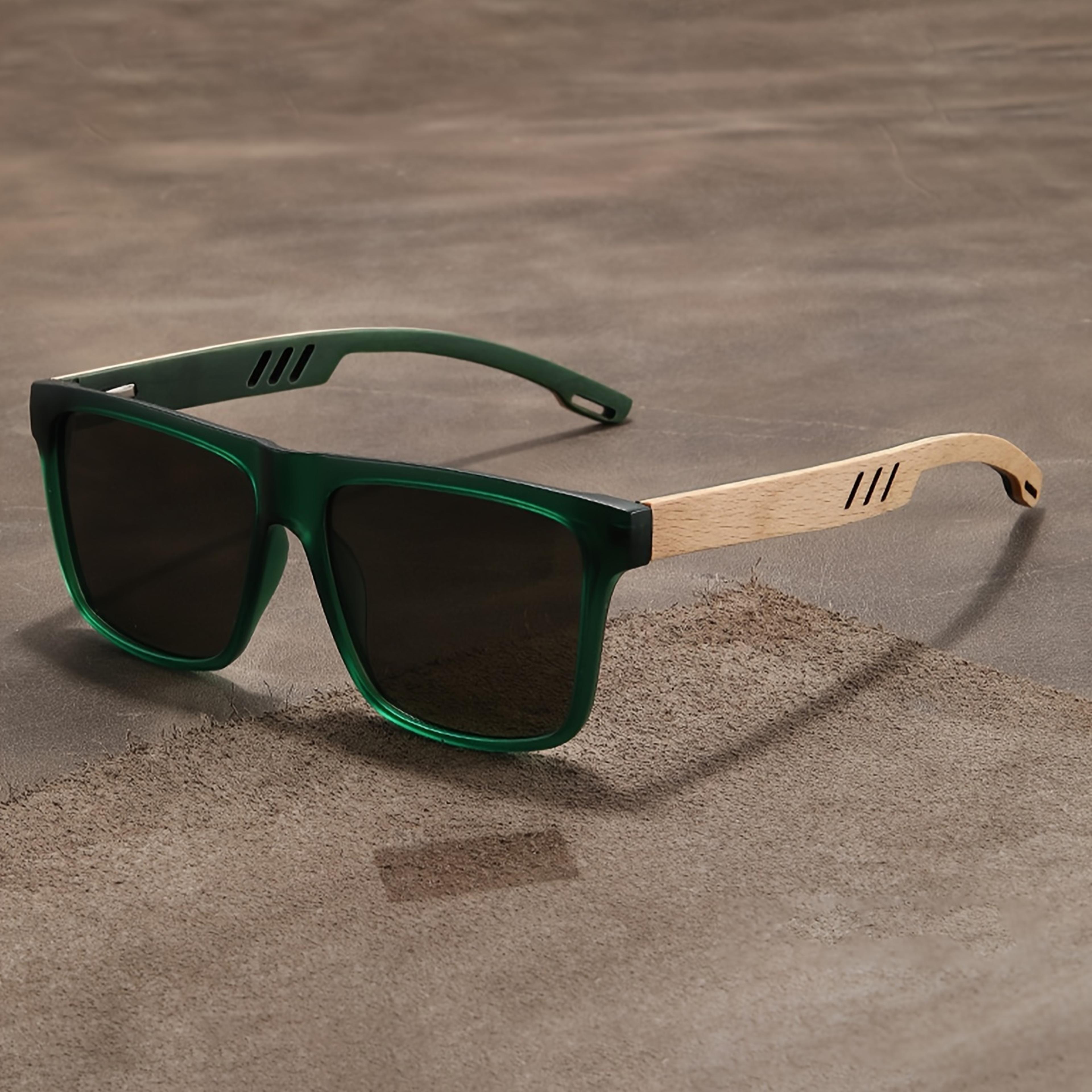 Retro Walnut Polarized Sunglasses For Men  Women Ultra Lightweight Square Driving Eyewear 3