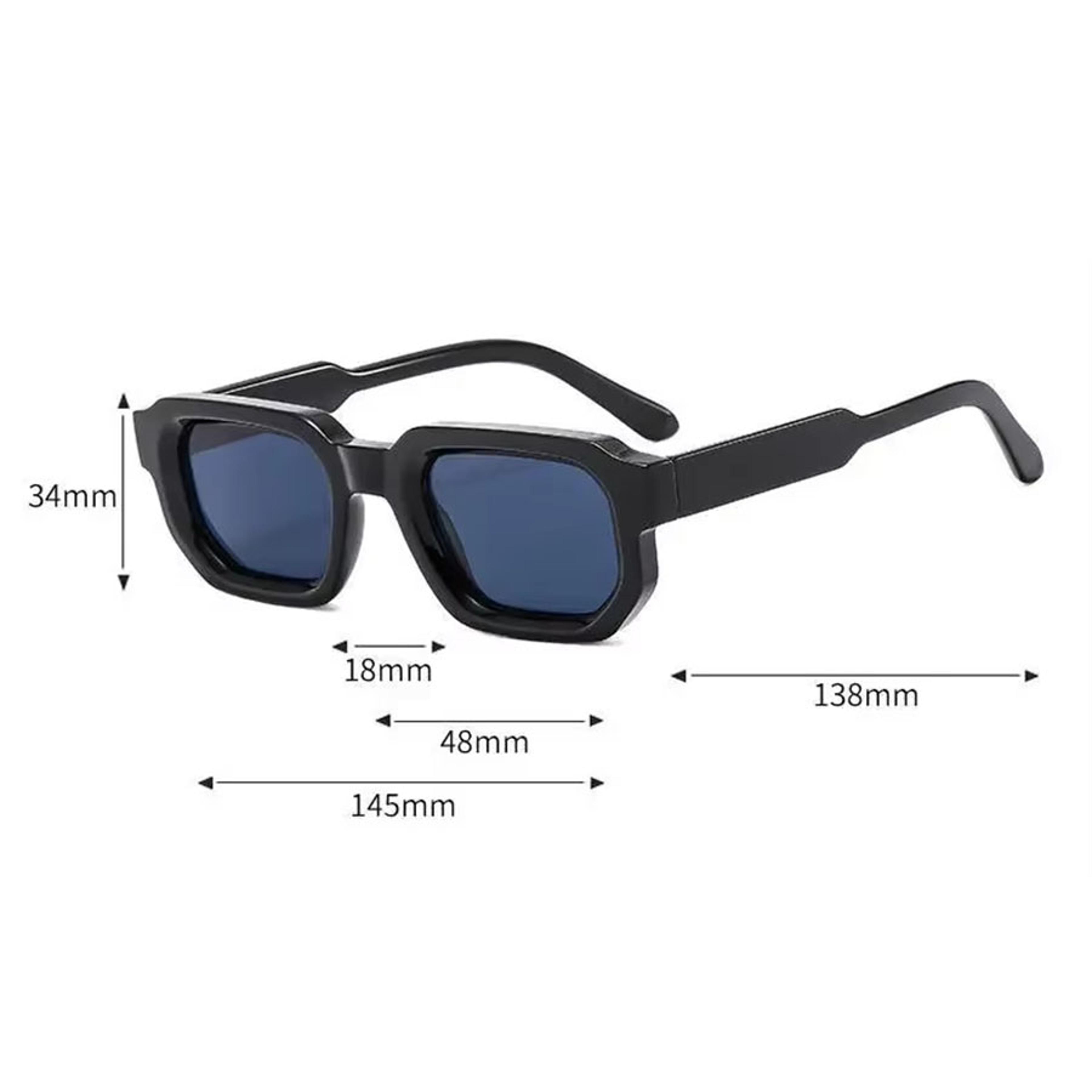 Vintage Rectangle Sunglasses For Men  Women Retro Designer Eyewear 1