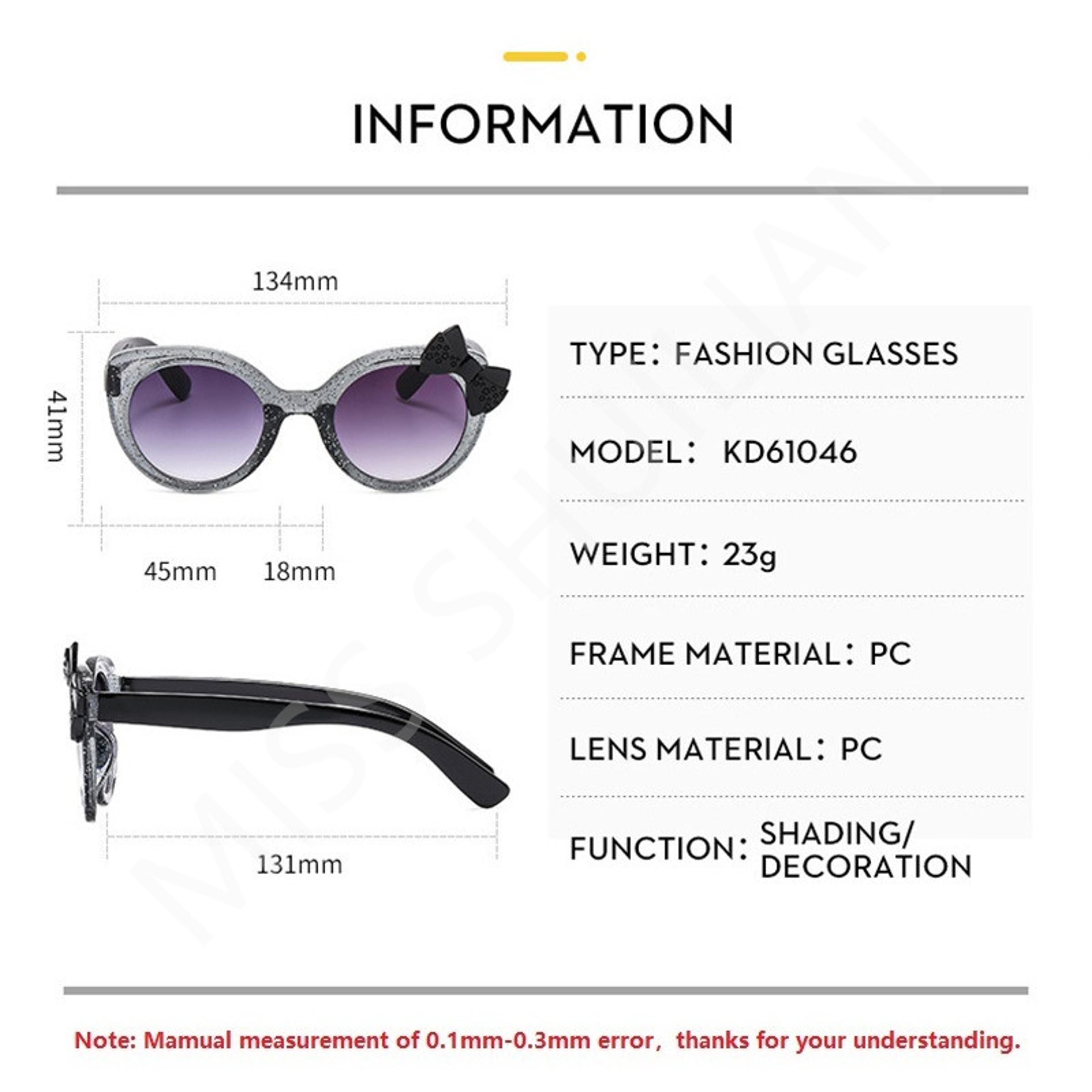 Cute Cat Eye Kids Sunglasses With Bowknot Fashion Baby  Toddler UV Protection Shades 3
