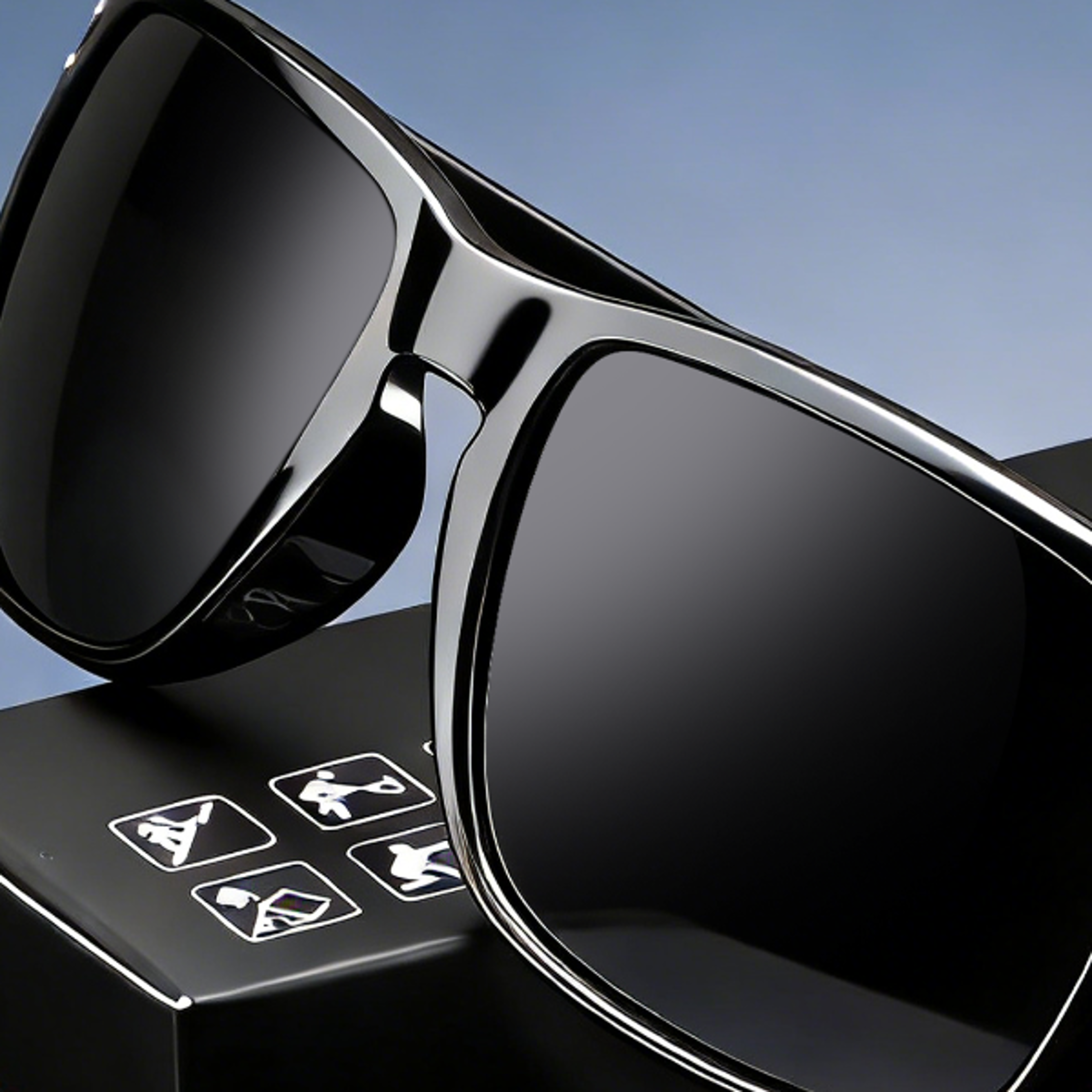 polarized square sunglasses uv for men & women outdoor driving eyewear