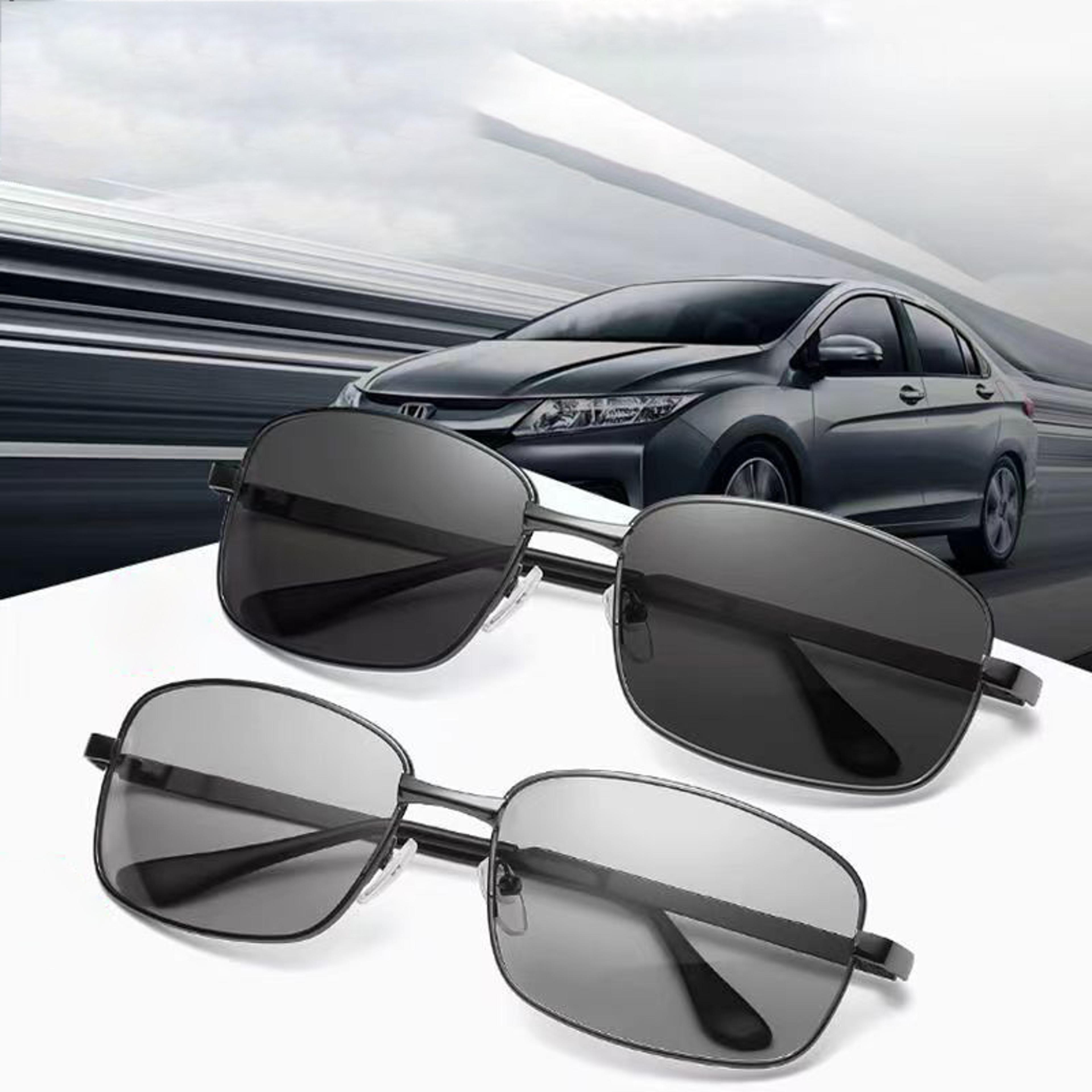 Photo Chromic Polarized Driving Sunglasses For Men With Night Vision UV Protection 2