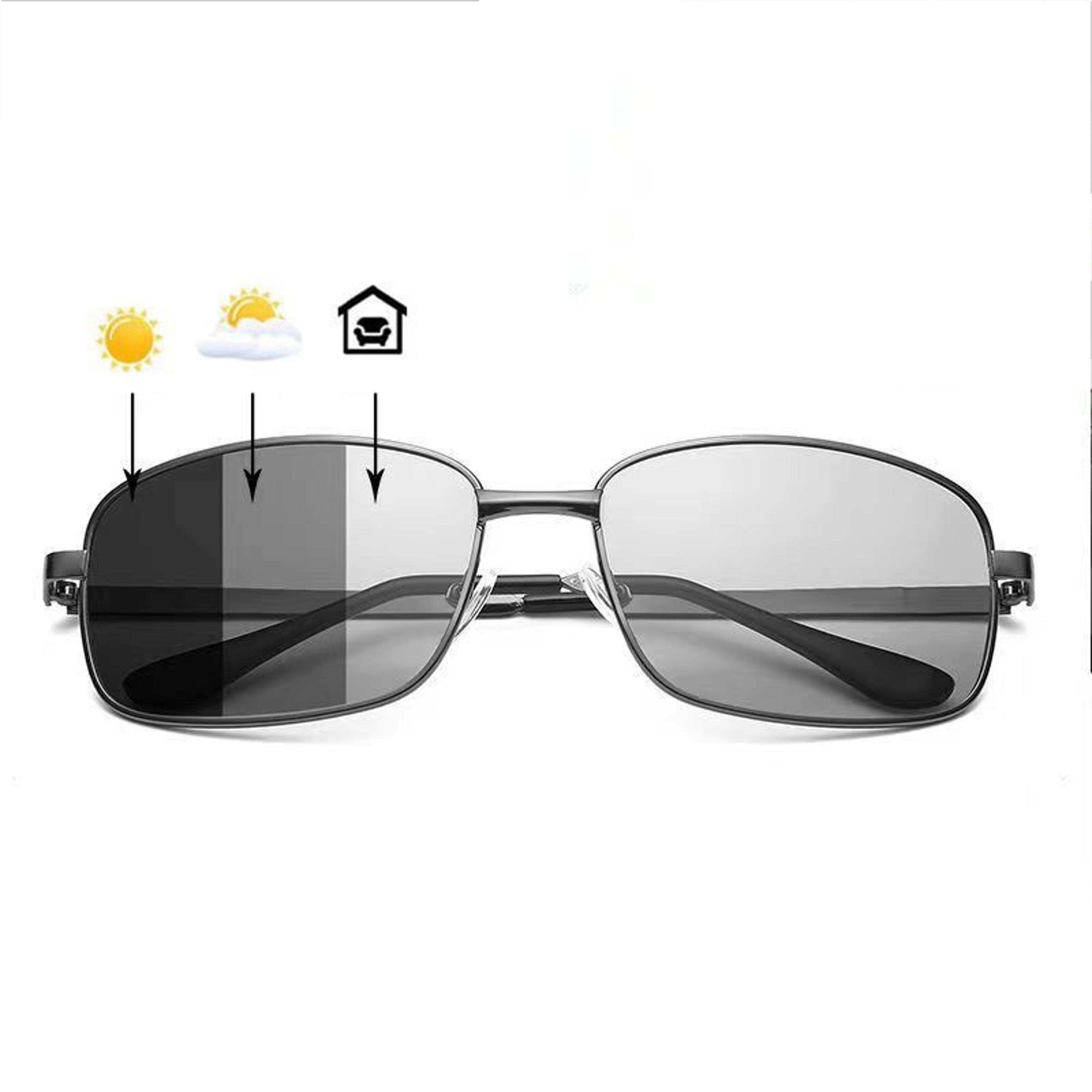 Photo Chromic Polarized Driving Sunglasses For Men With Night Vision UV Protection 4
