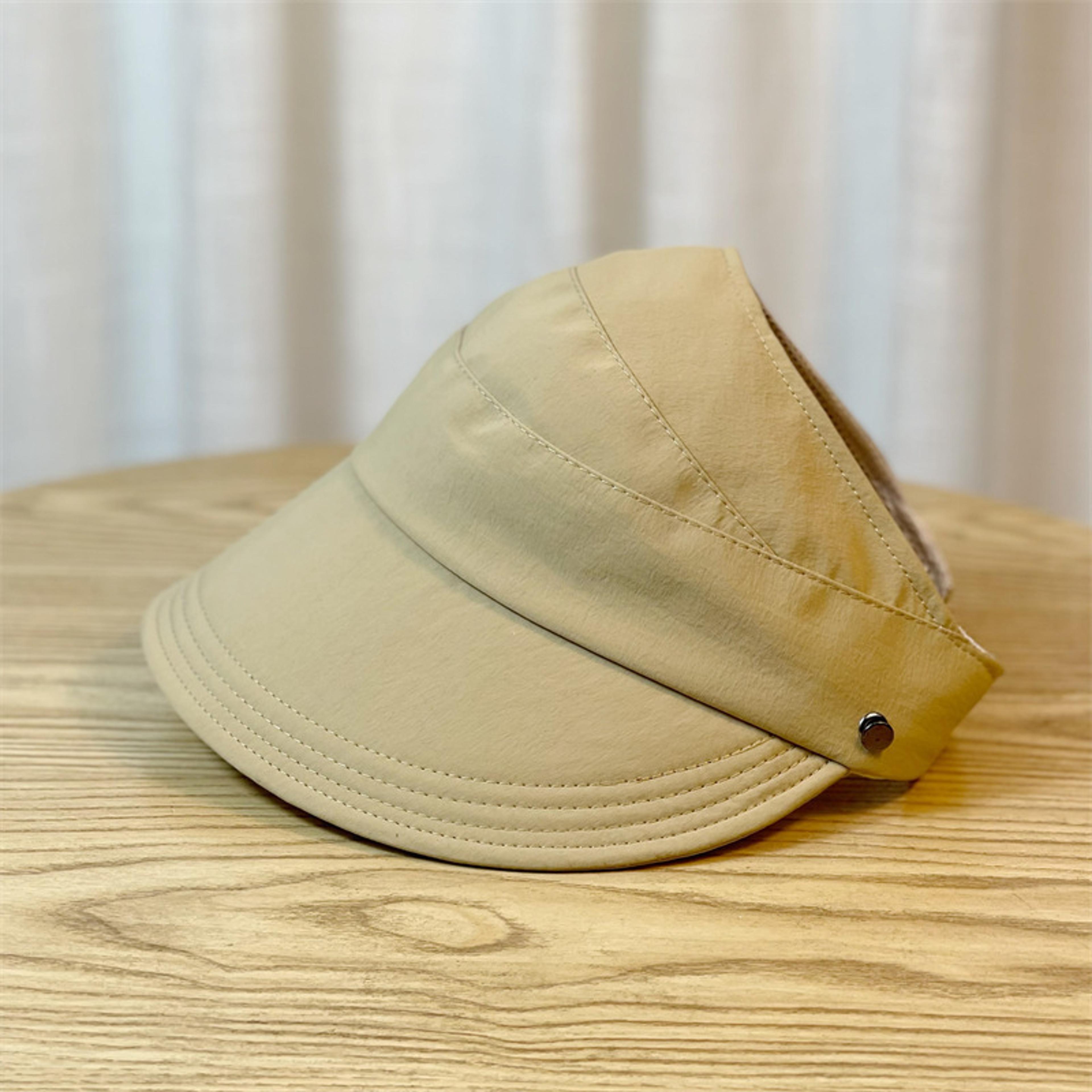Wide Brim Foldable Sun Hat For Women With Ponytail Opening  Breathable Mesh 1
