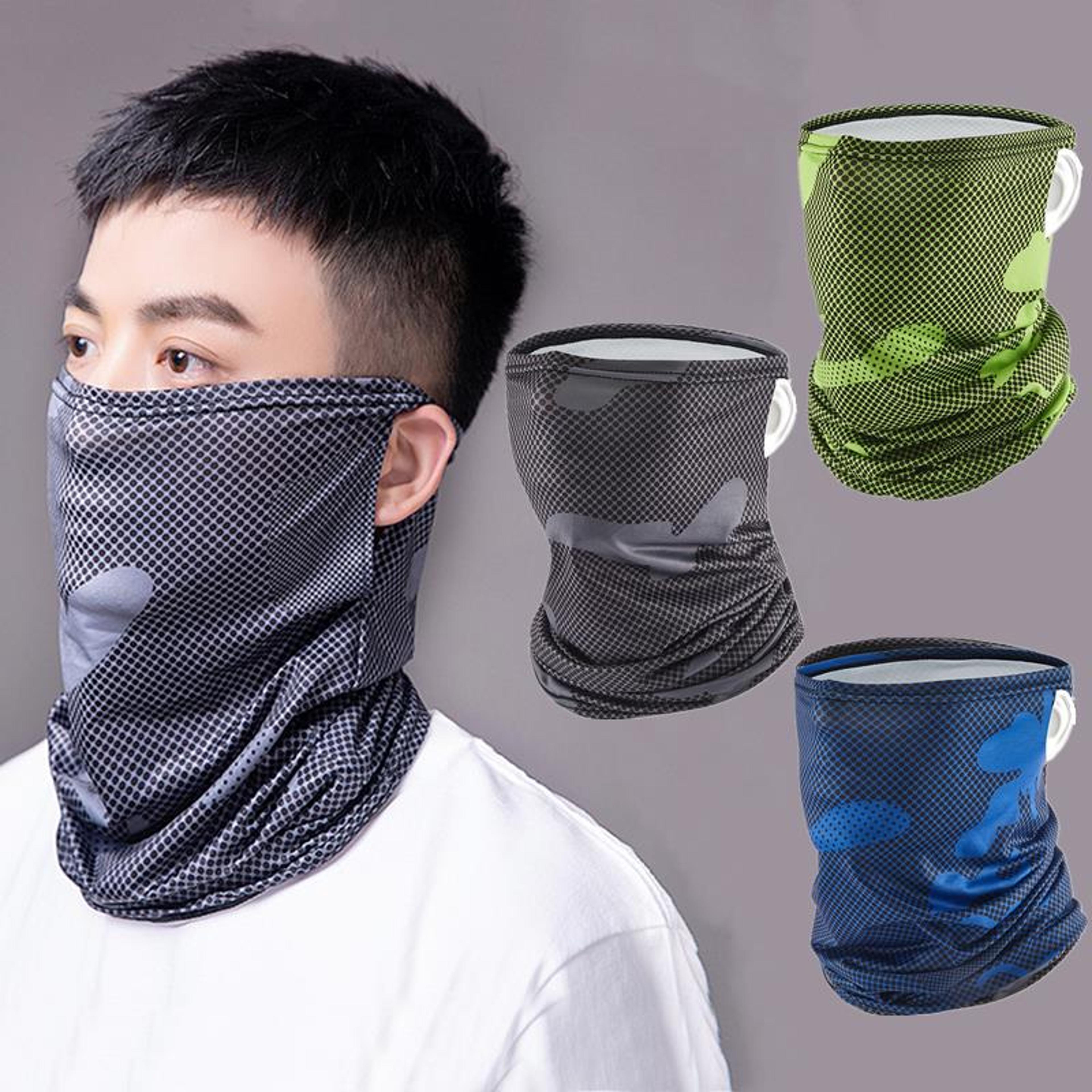 Cooling Ice Silk Neck Gaiter UV Protection Face Cover For Hiking Cycling  Outdoor Sports 1