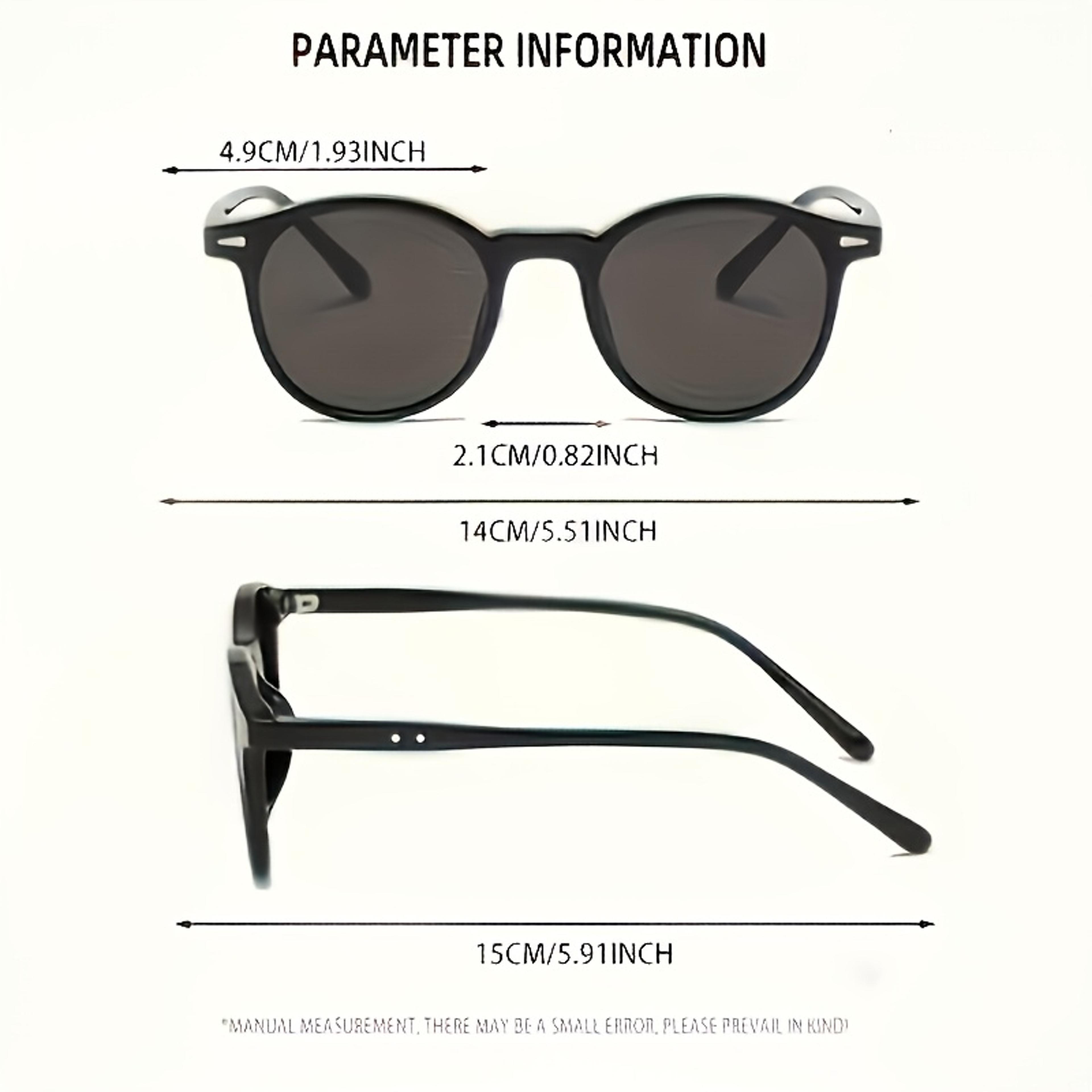 Round Frame Glasses For Small Faces Retro Unisex Festival Sunglasses 4