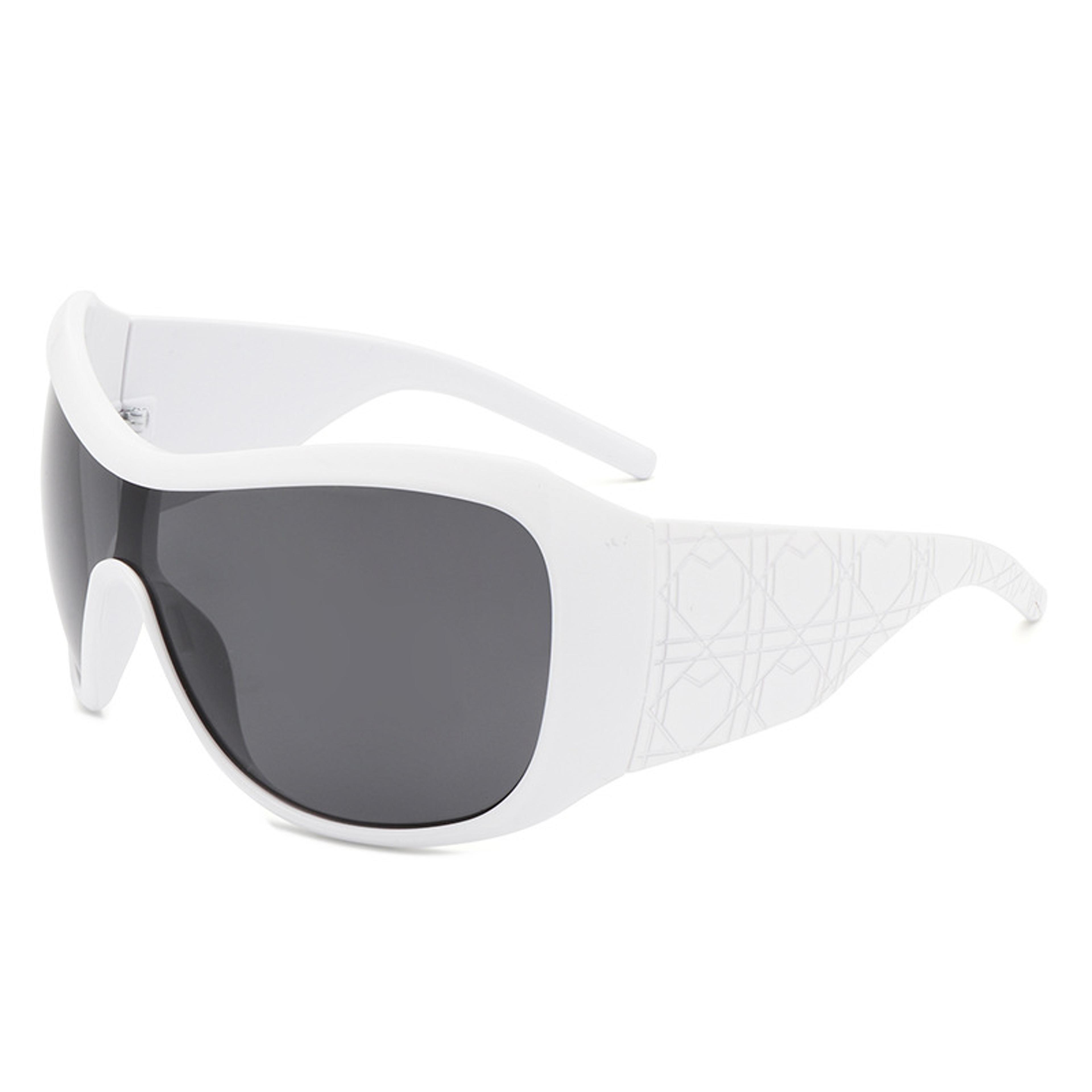 Oversized Sunglasses Vintage Square Shield Gradient Driving Shades For Women  Men 6