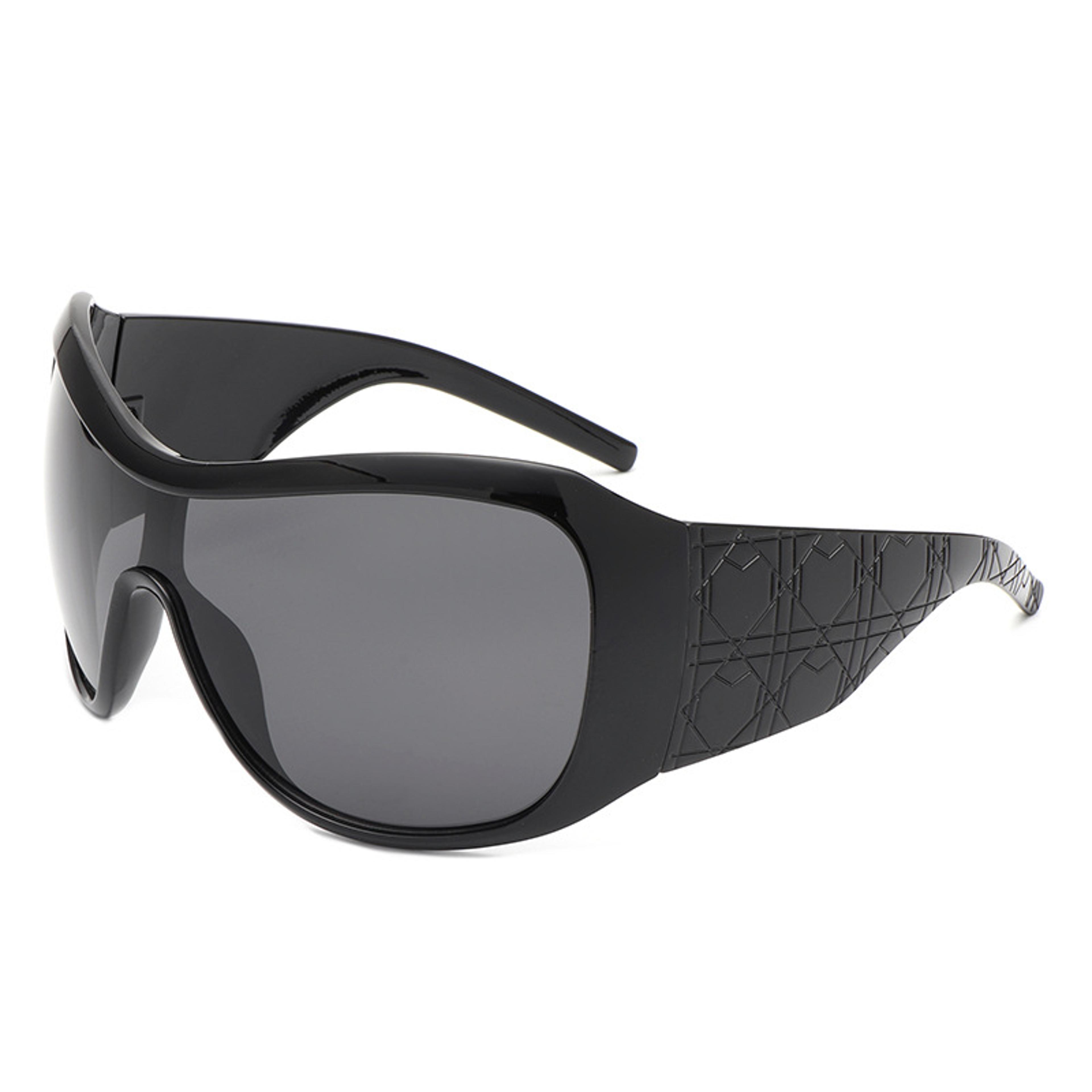 Oversized Sunglasses Vintage Square Shield Gradient Driving Shades For Women  Men 7