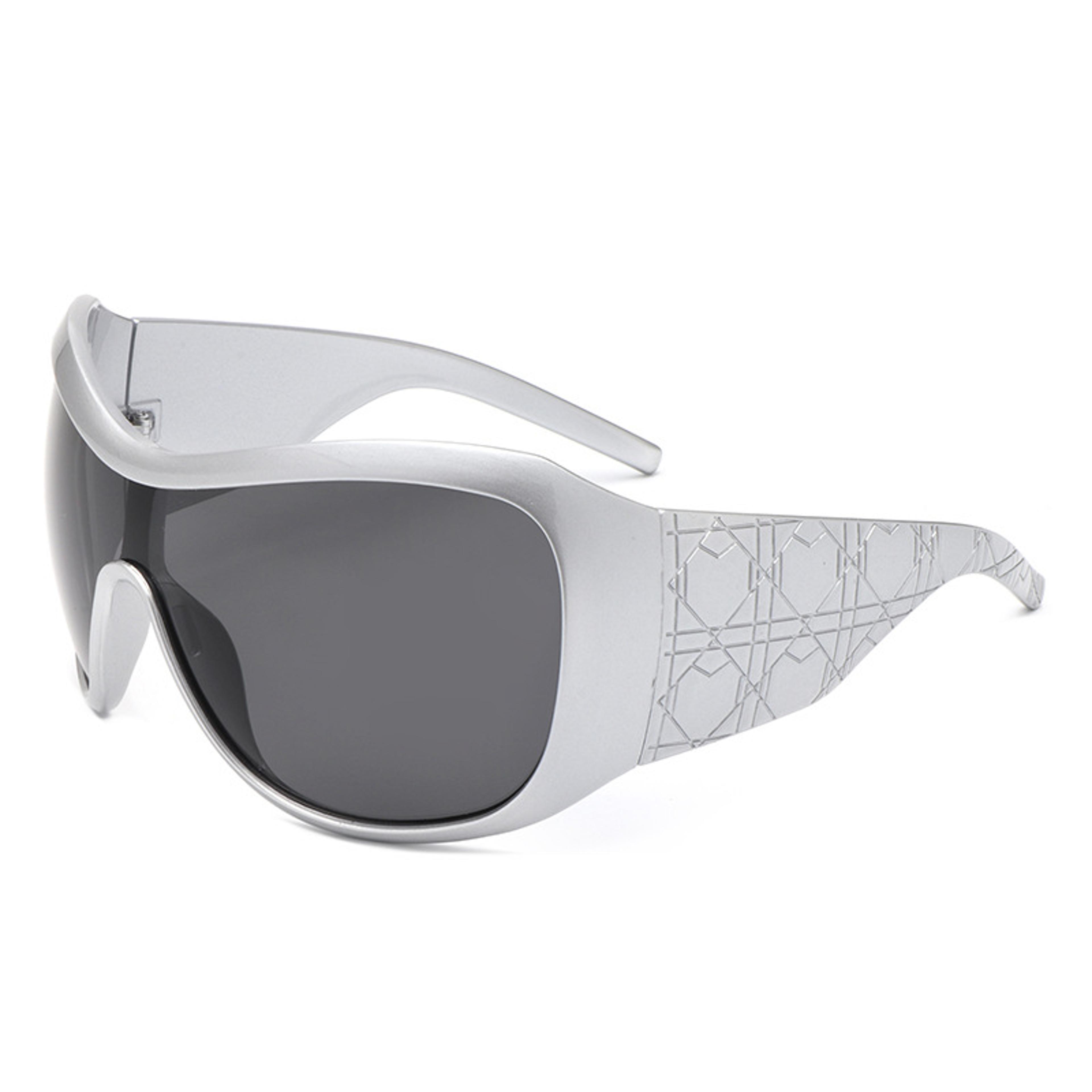 Oversized Sunglasses Vintage Square Shield Gradient Driving Shades For Women  Men 8