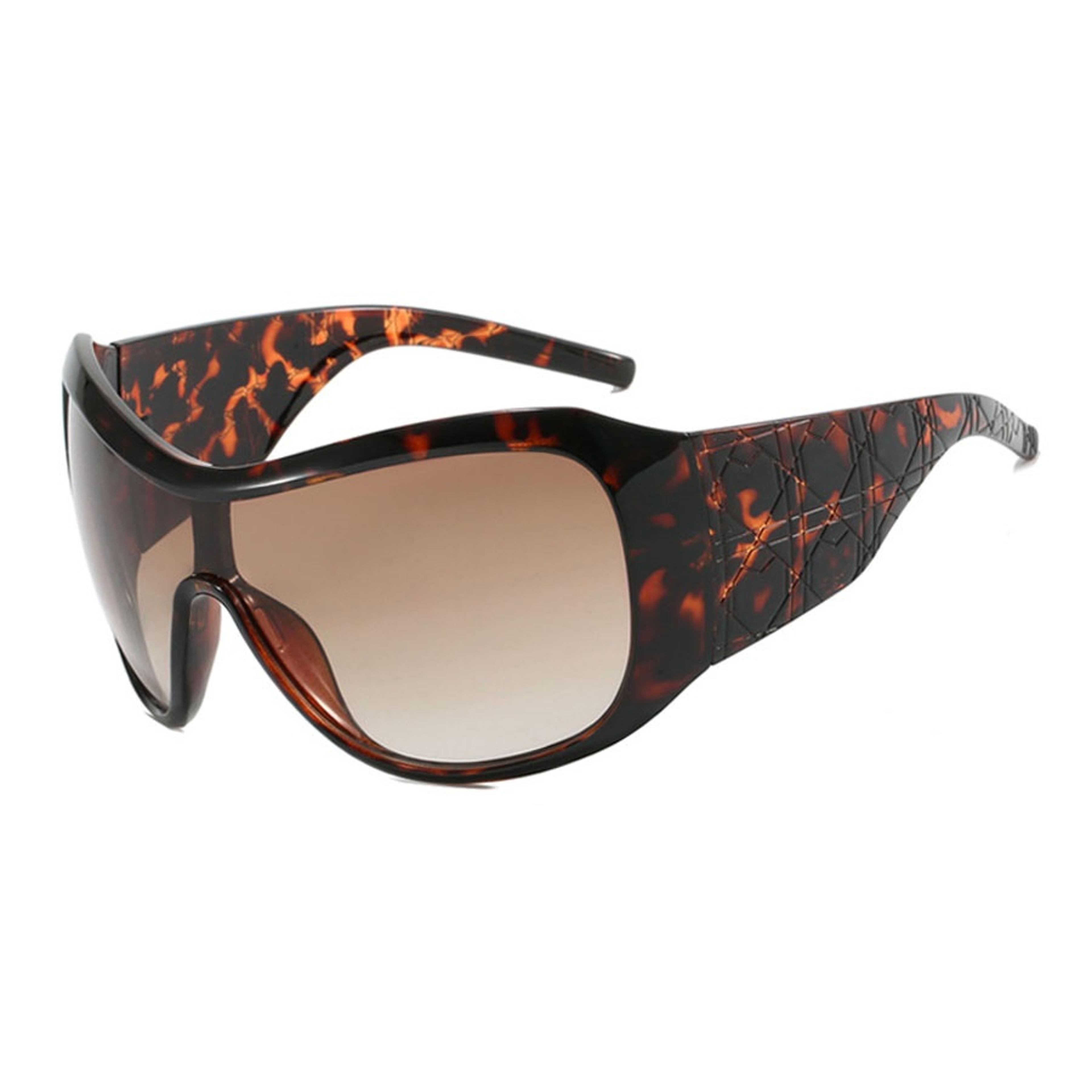 Oversized Sunglasses Vintage Square Shield Gradient Driving Shades For Women  Men 9