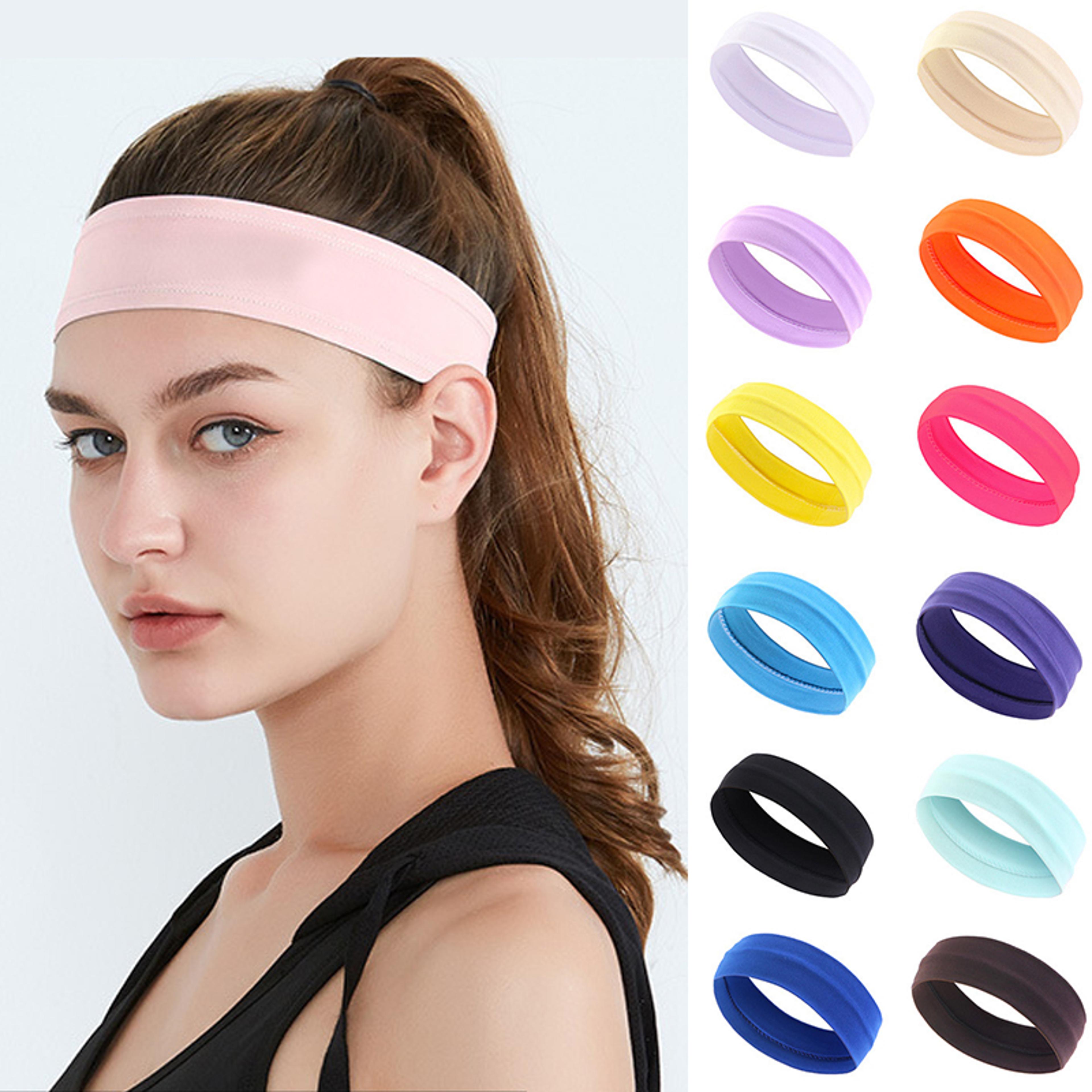 Womens Sports Headband Elastic Workout Hair Band For Yoga Running  Fitness 1