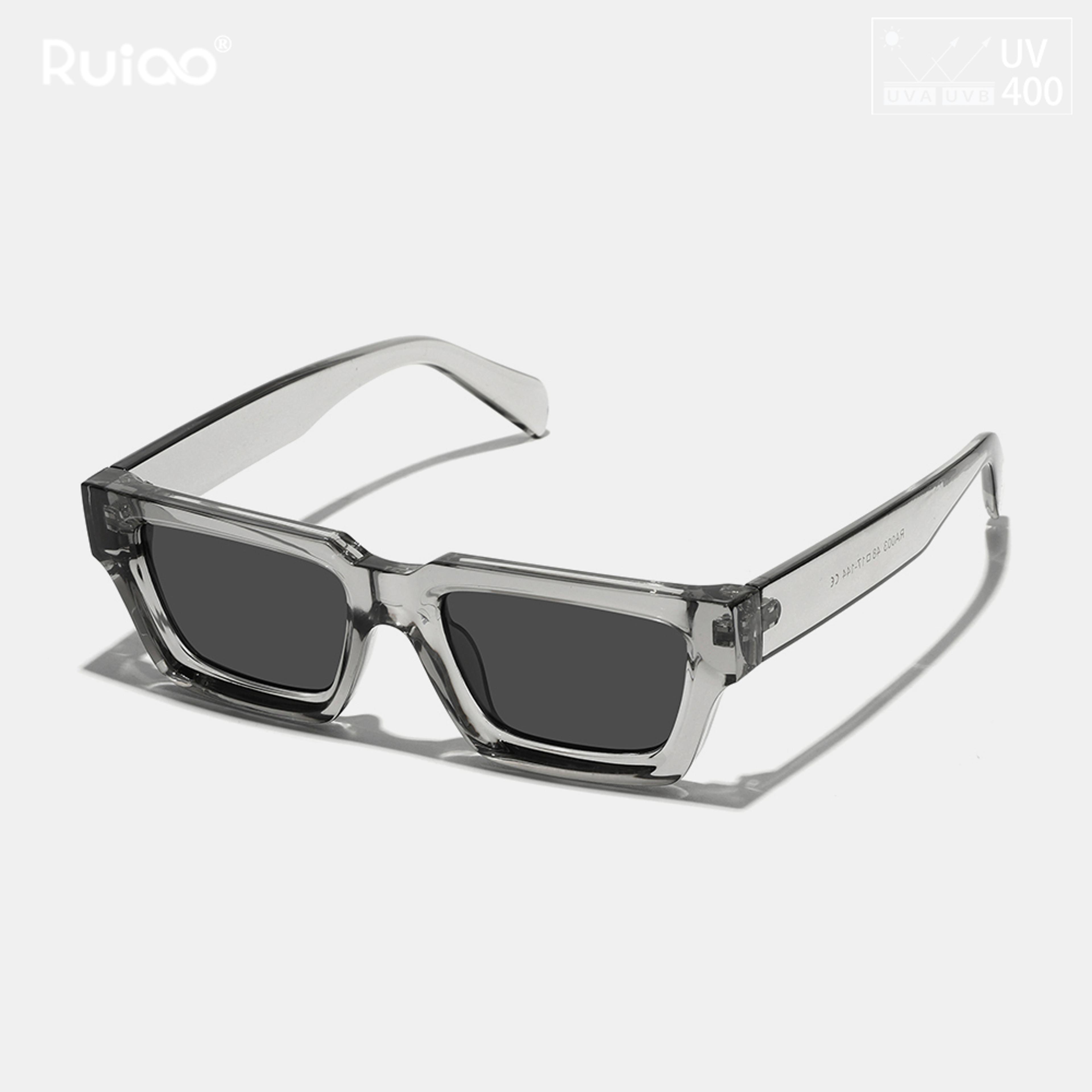 Classic Retro Sunglasses With Bold Irregular Thick Frame For Men  Women 10
