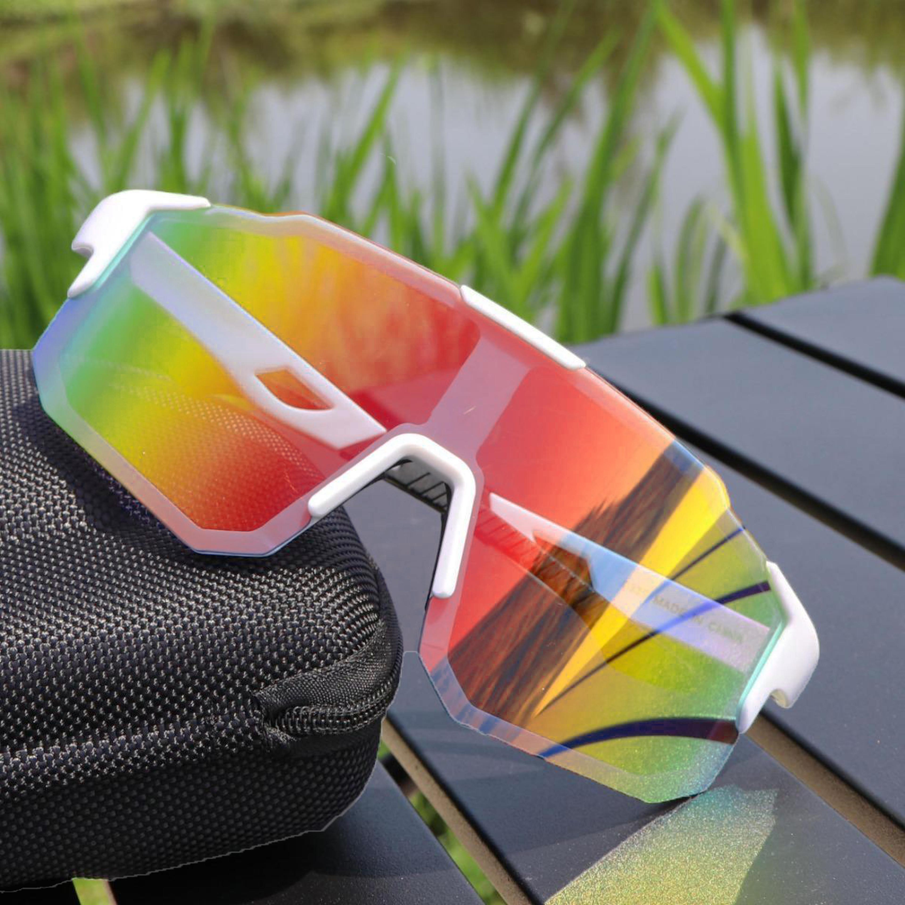 Summit Shield Cycling Sunglasses Large Frame Sports Shades For Running Hiking  Outdoor Adventures 14