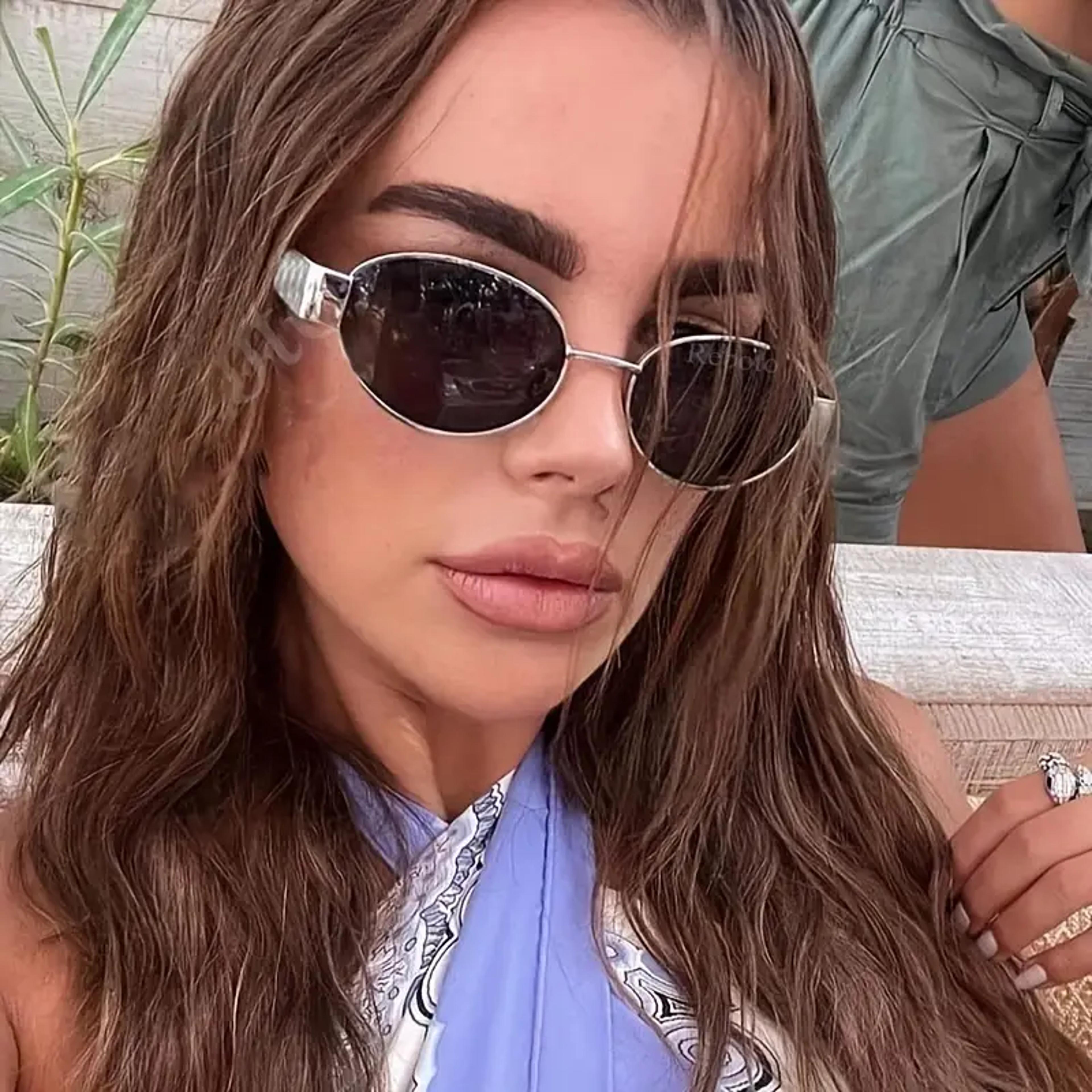 Vintage Oval Sunglasses For Women Classic Metal Frame Sunglasses With Designer Inspired Style 2