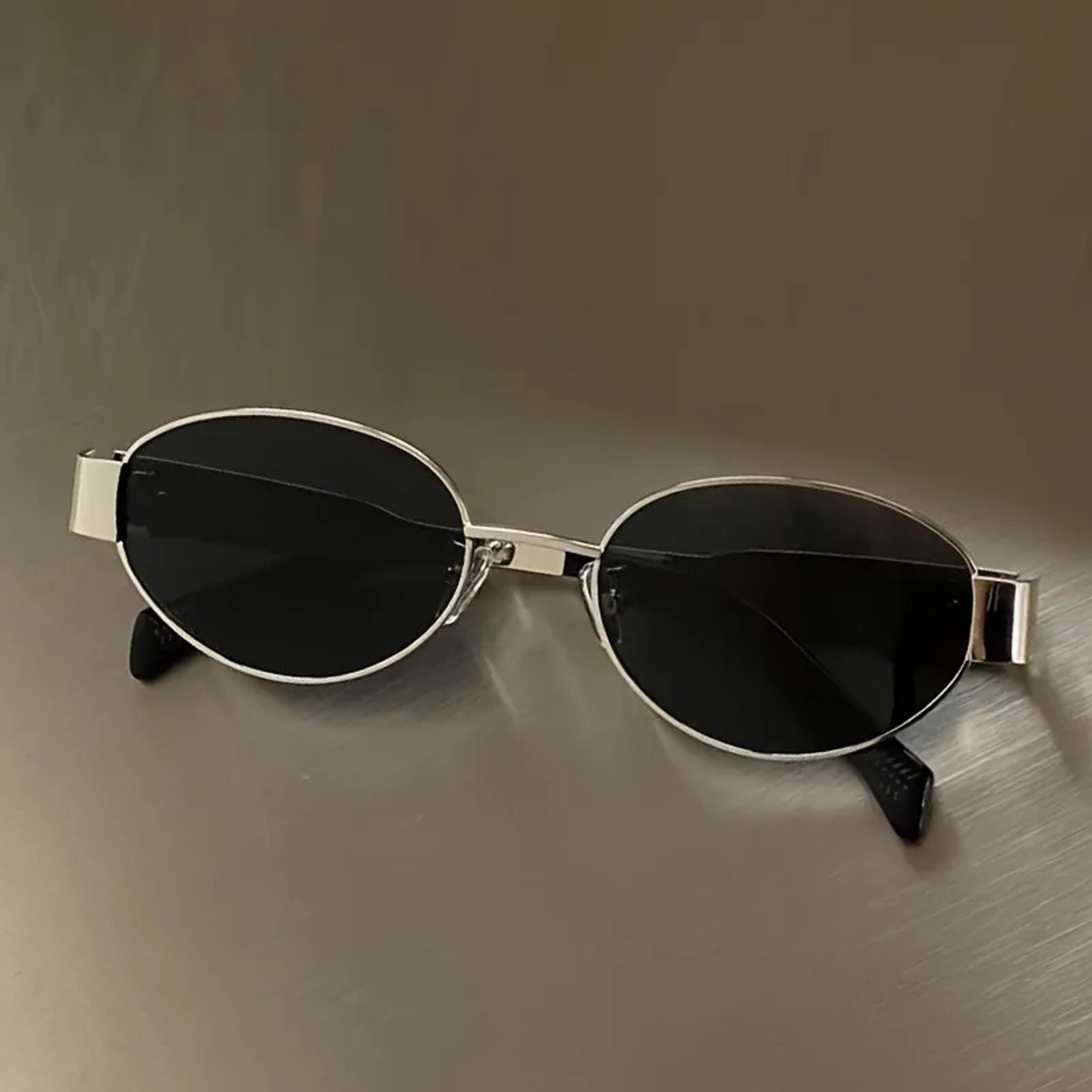 Vintage Oval Sunglasses For Women Classic Metal Frame Sunglasses With Designer Inspired Style 9