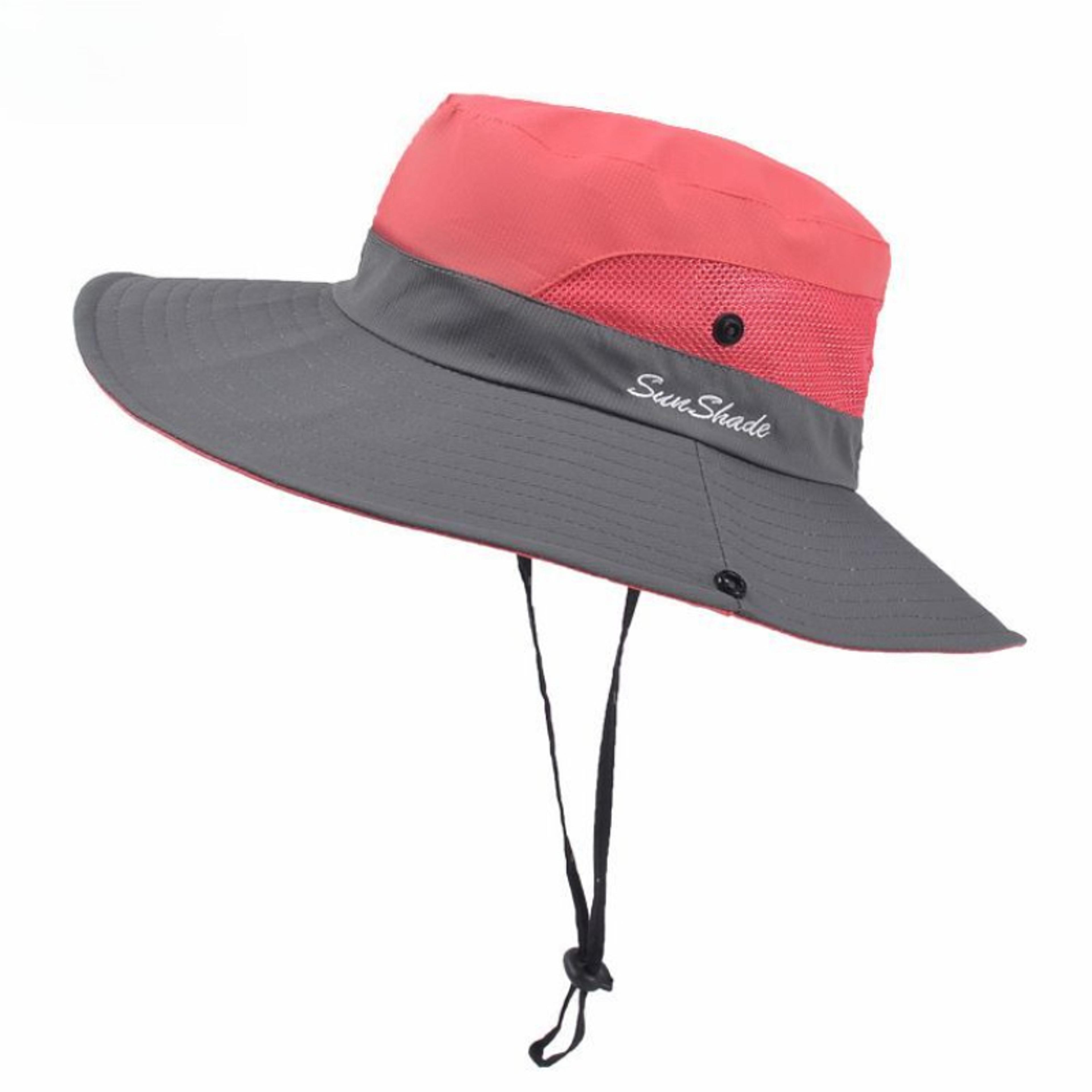Wide Brim Sun Hat With Neck Flap Breathable Adjustable Fishing  Beach Cap 9