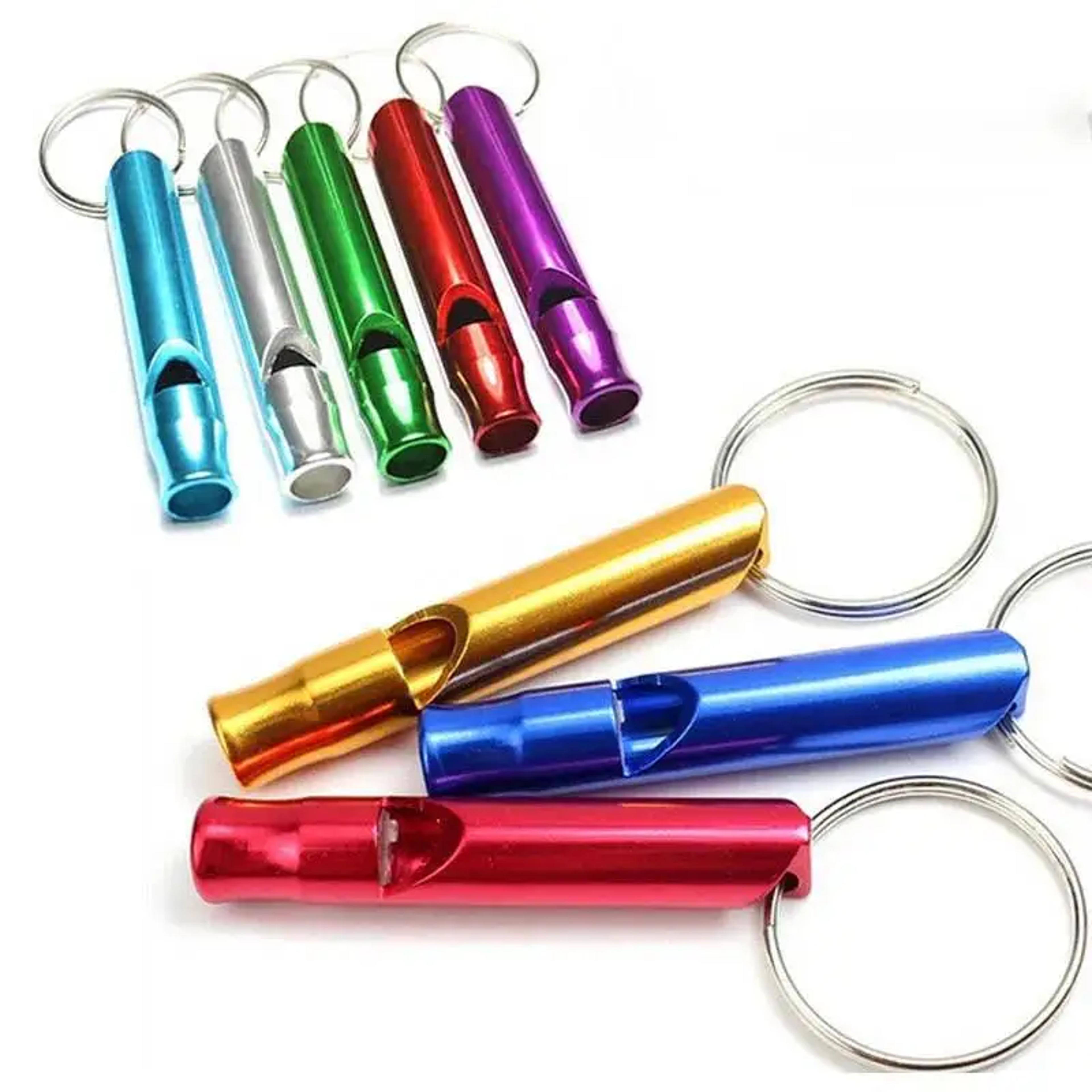 Compact Emergency Survival Whistle Aluminum Safety Whistle Keychain For Camping Hiking  Everyday Ca 3