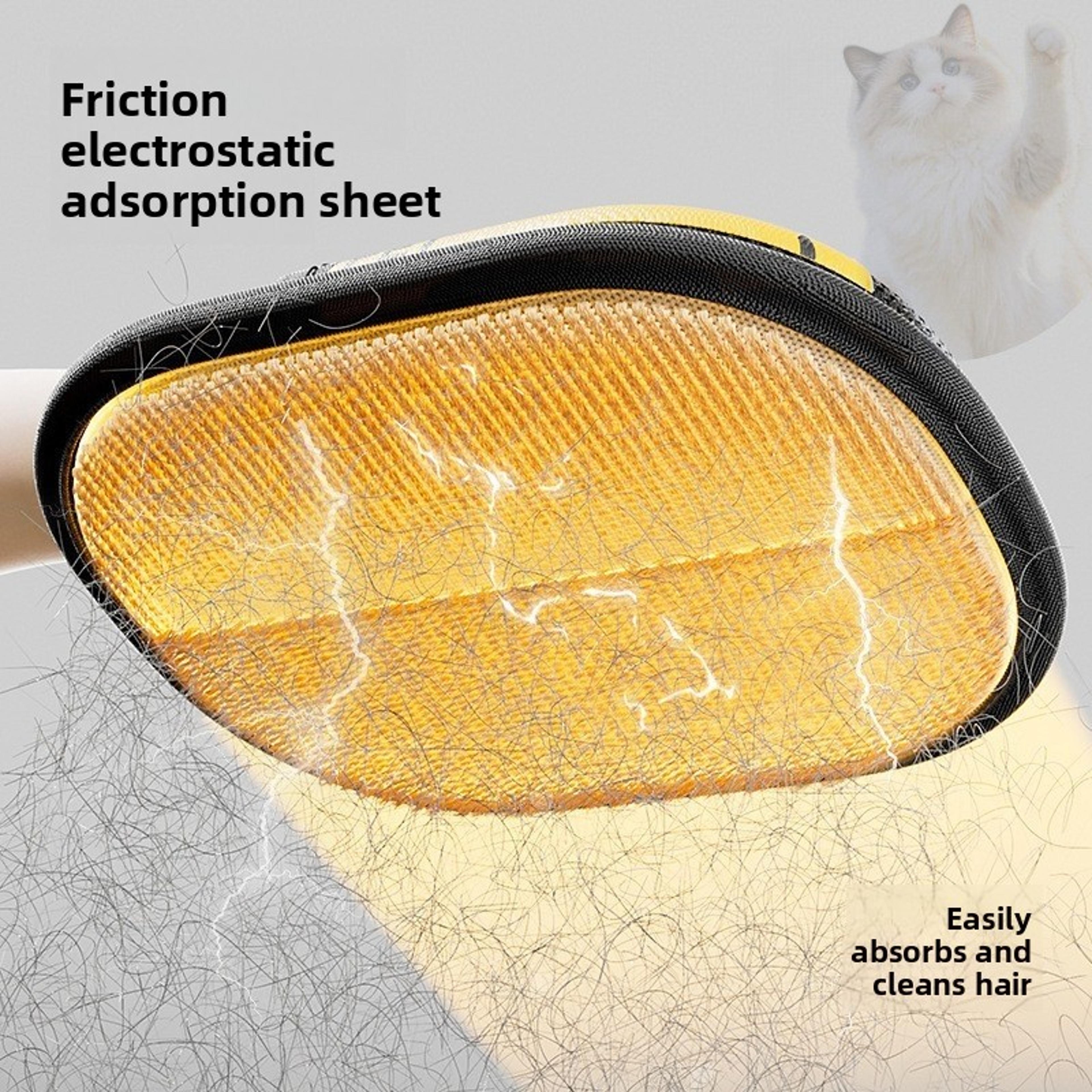 Pet Hair Remover Kit With Lint Roller Static Brush  Grooming Gloves 2