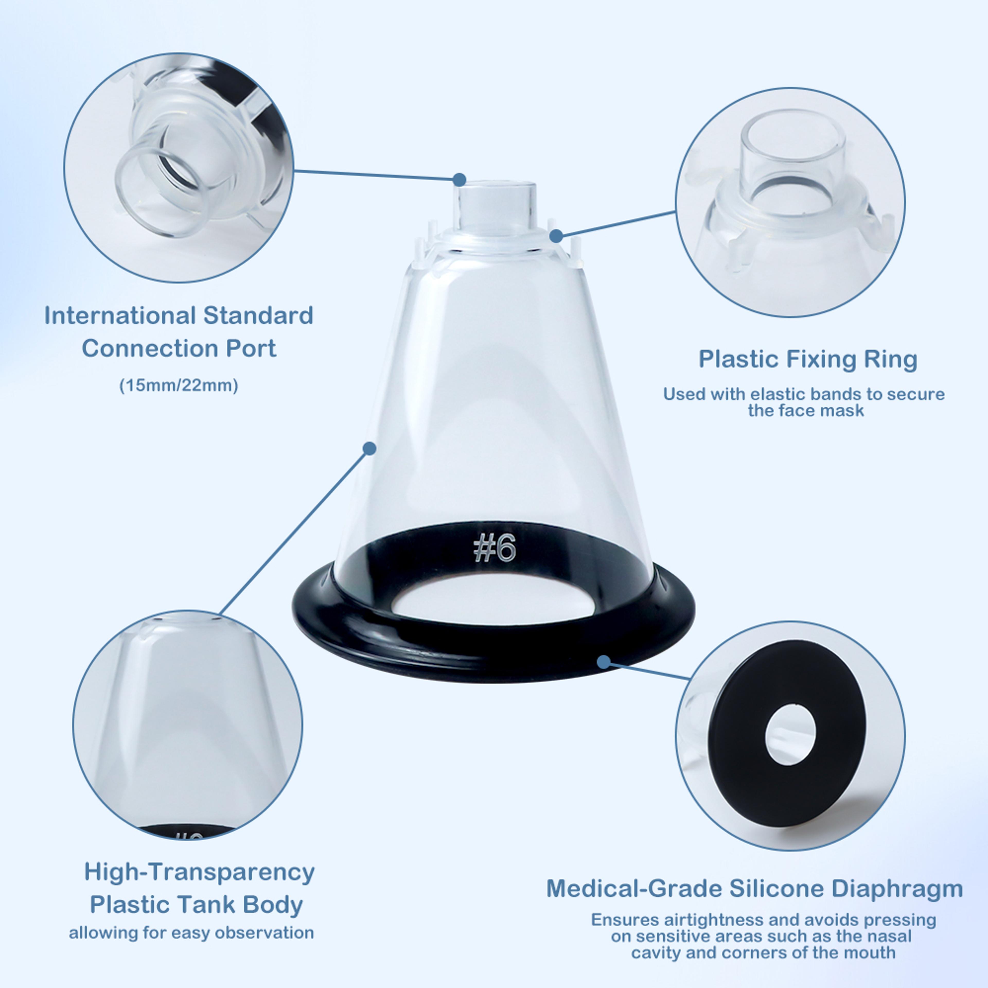 Veterinary Anesthesia Mask Medical Grade Pet Anesthesia Mask With Transparent Dome  Silicone Seal 1