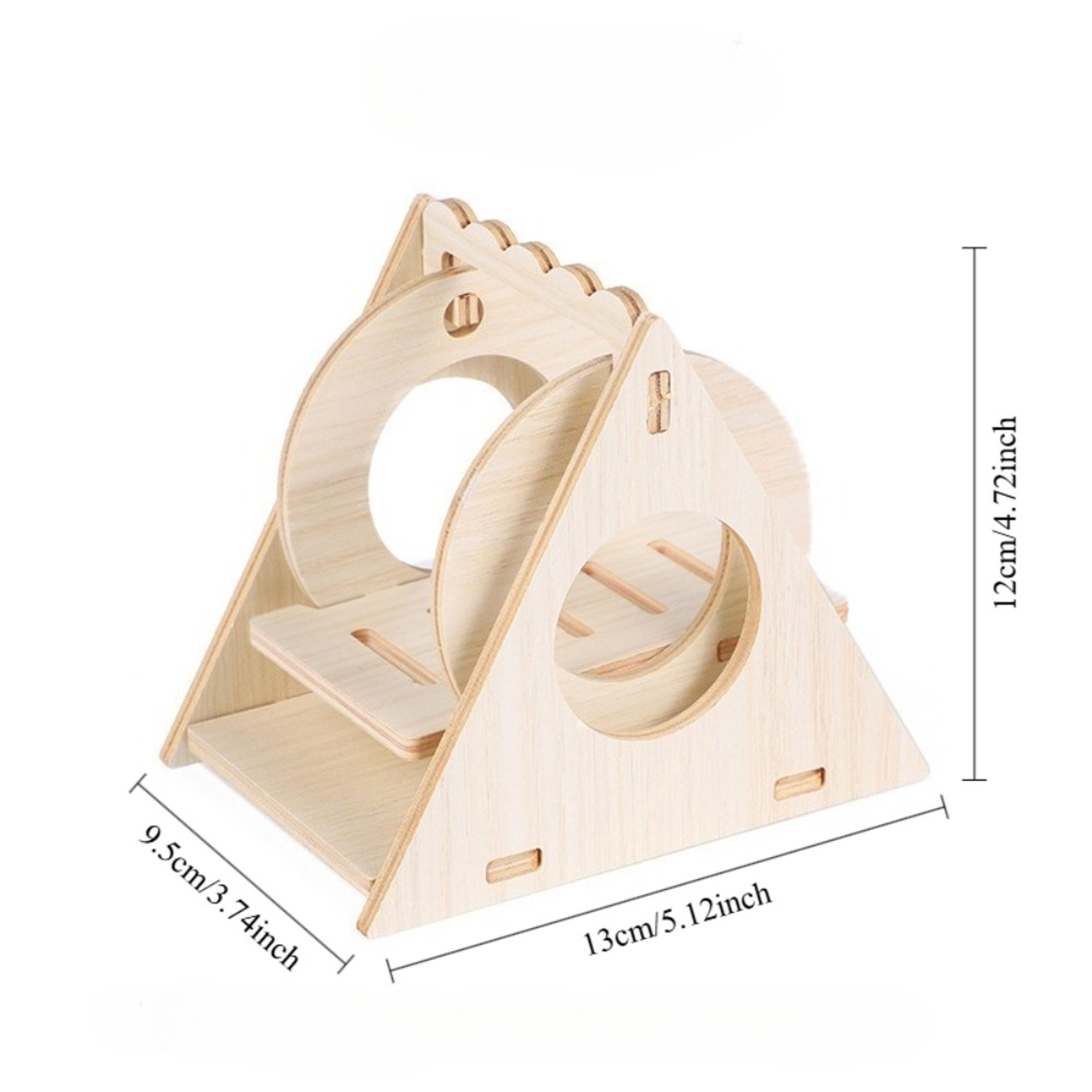 Wooden Hamster Swing  Seesaw Toy For Small Pets Natural Hamster Cage Accessories 1