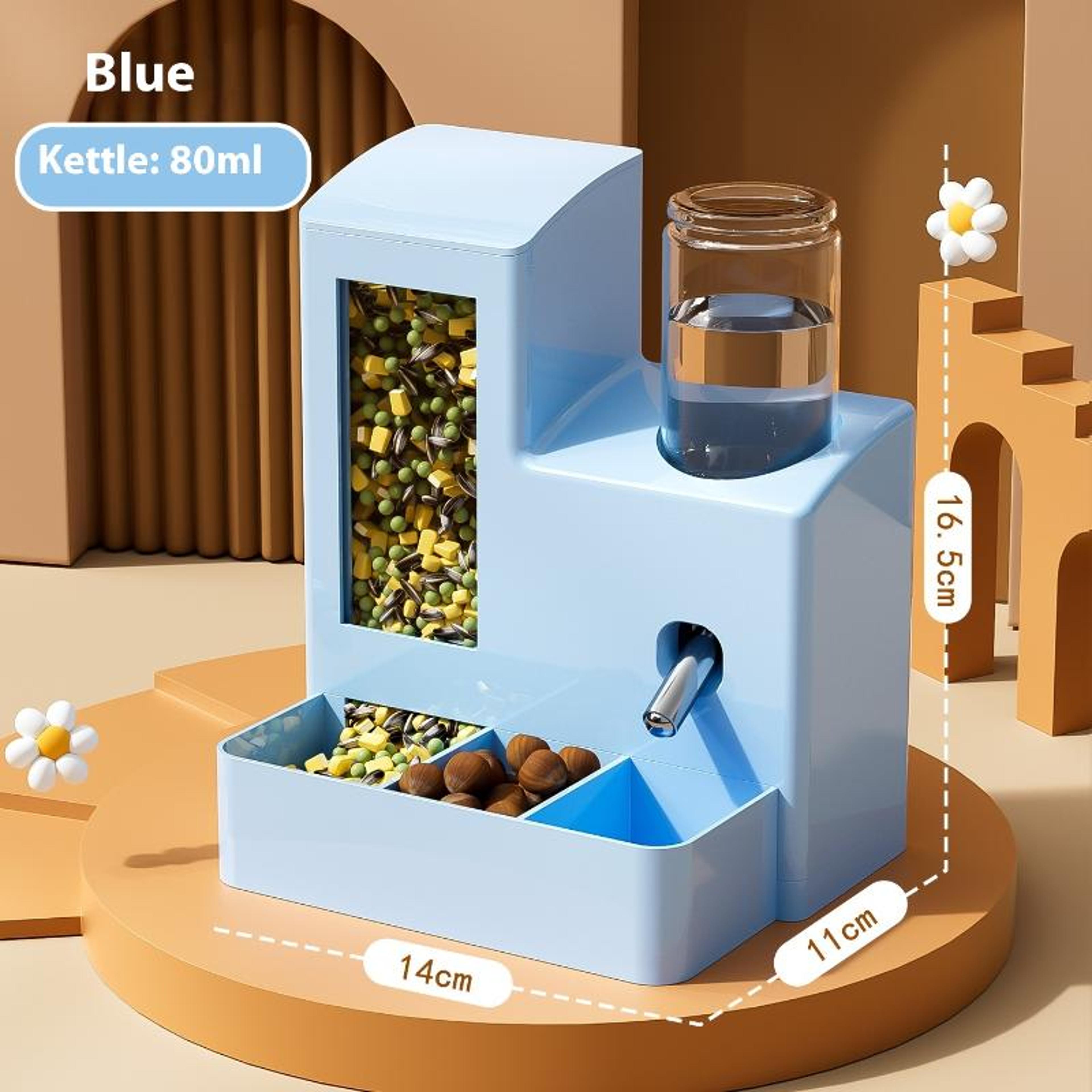 Automatic Hamster Feeder  Water Dispenser For Small Pets Leakproof Food Bowl 8