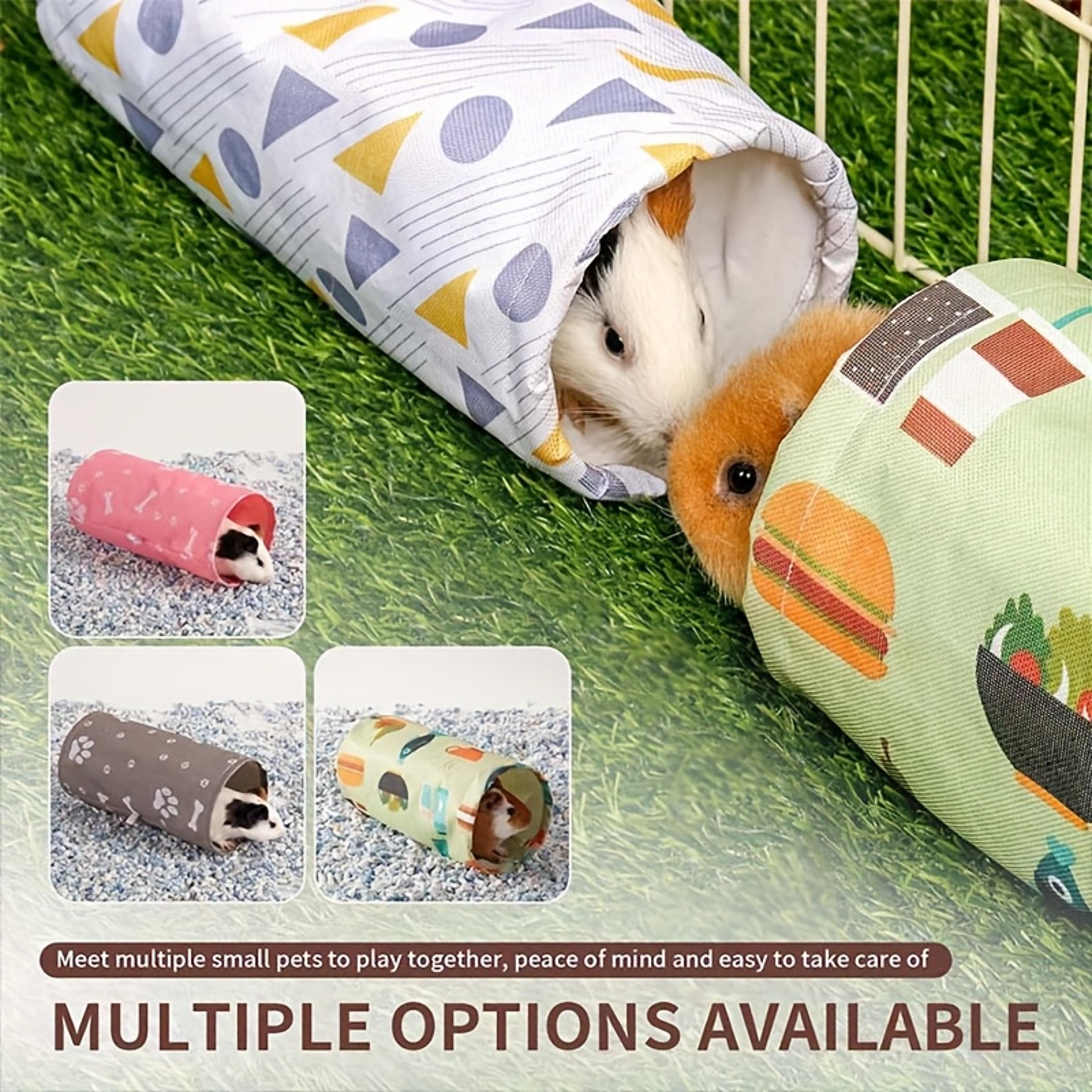 Cozy Guinea Pig Tunnel  Small Animal Hammock Hideout For Hamsters Ferrets  Rabbits 1