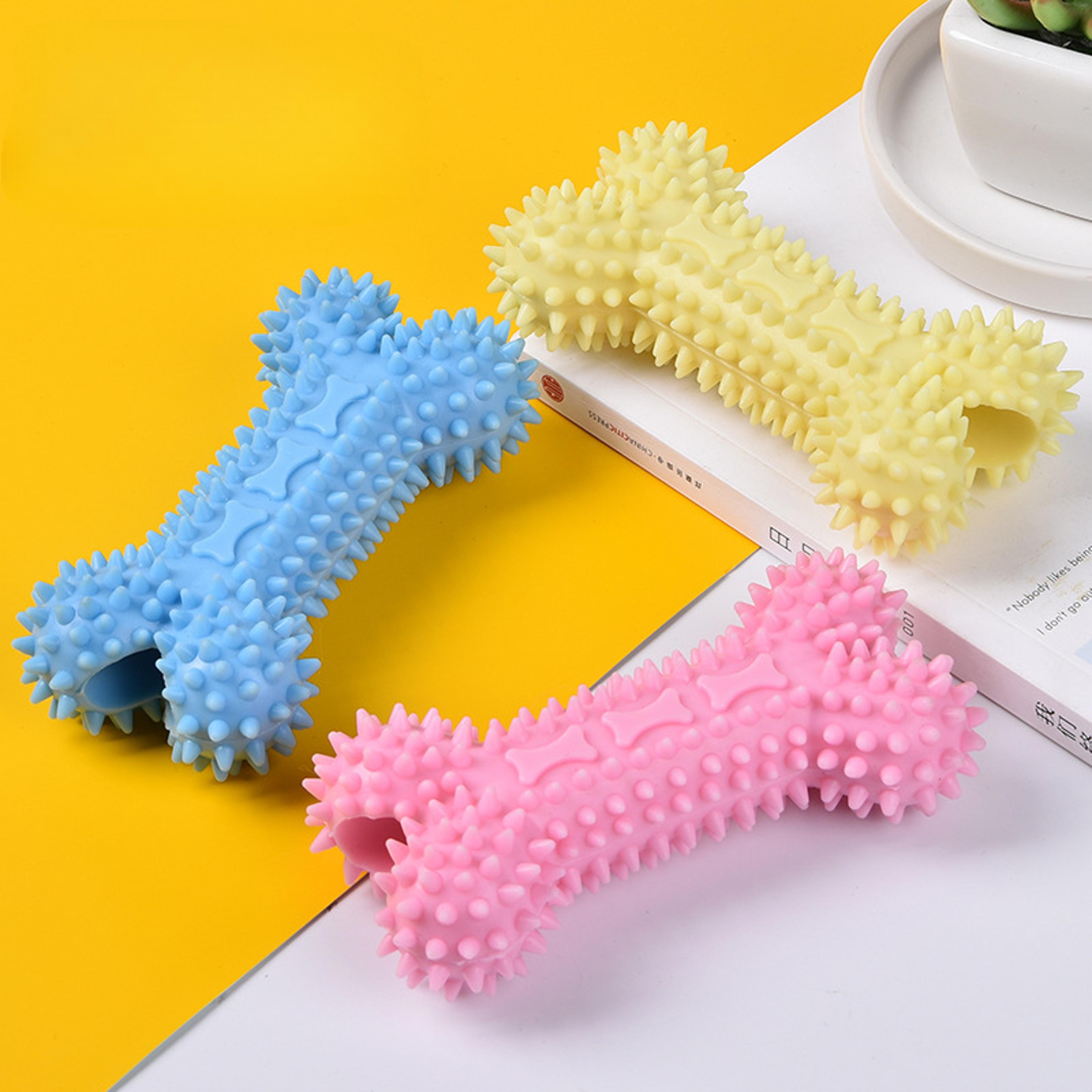 Durable Rubber Dog Toothbrush Bone For Aggressive Chewers Dental Care Toy 3