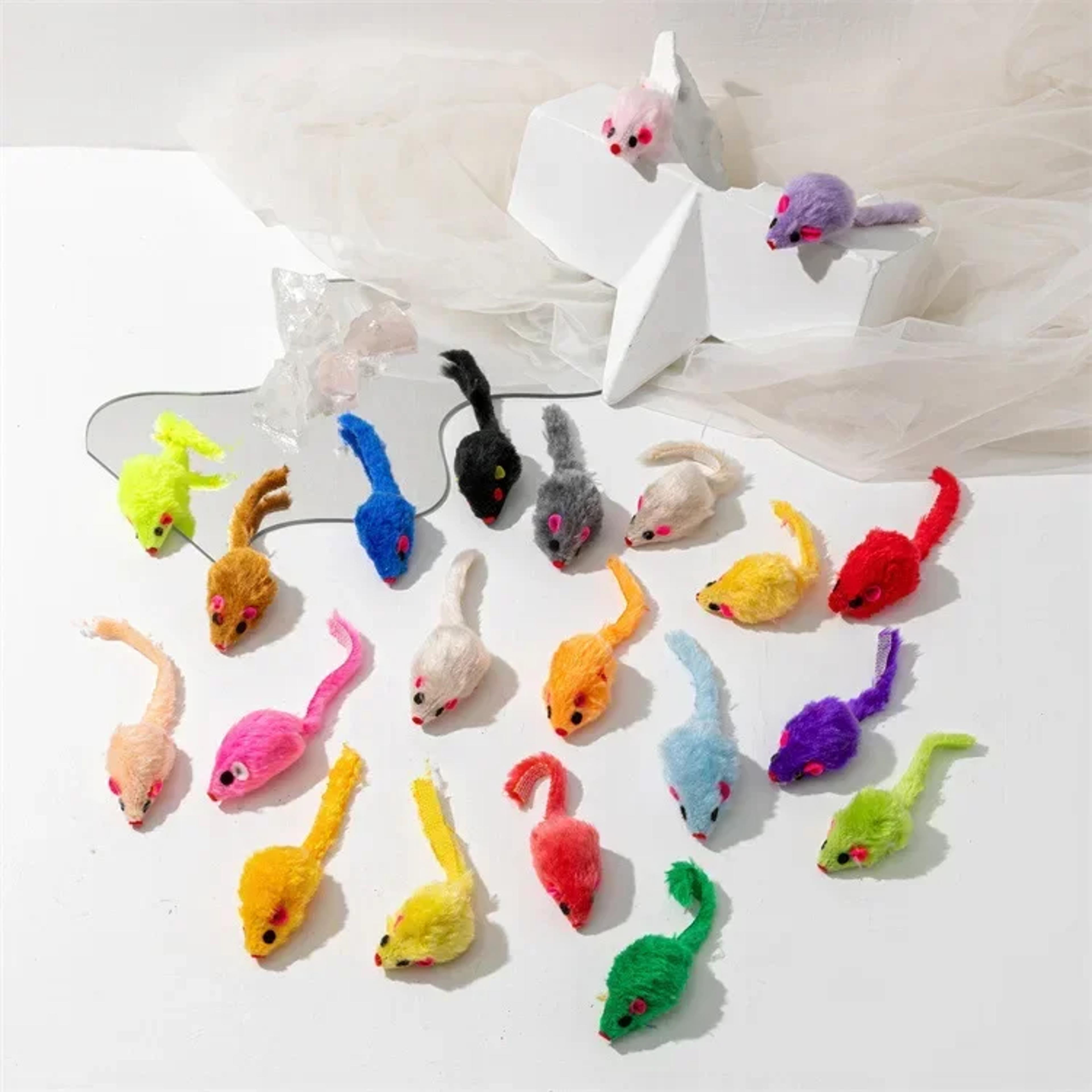 Interactive Rattle Catnip Cat Mice Toys For Indoor Cats 7