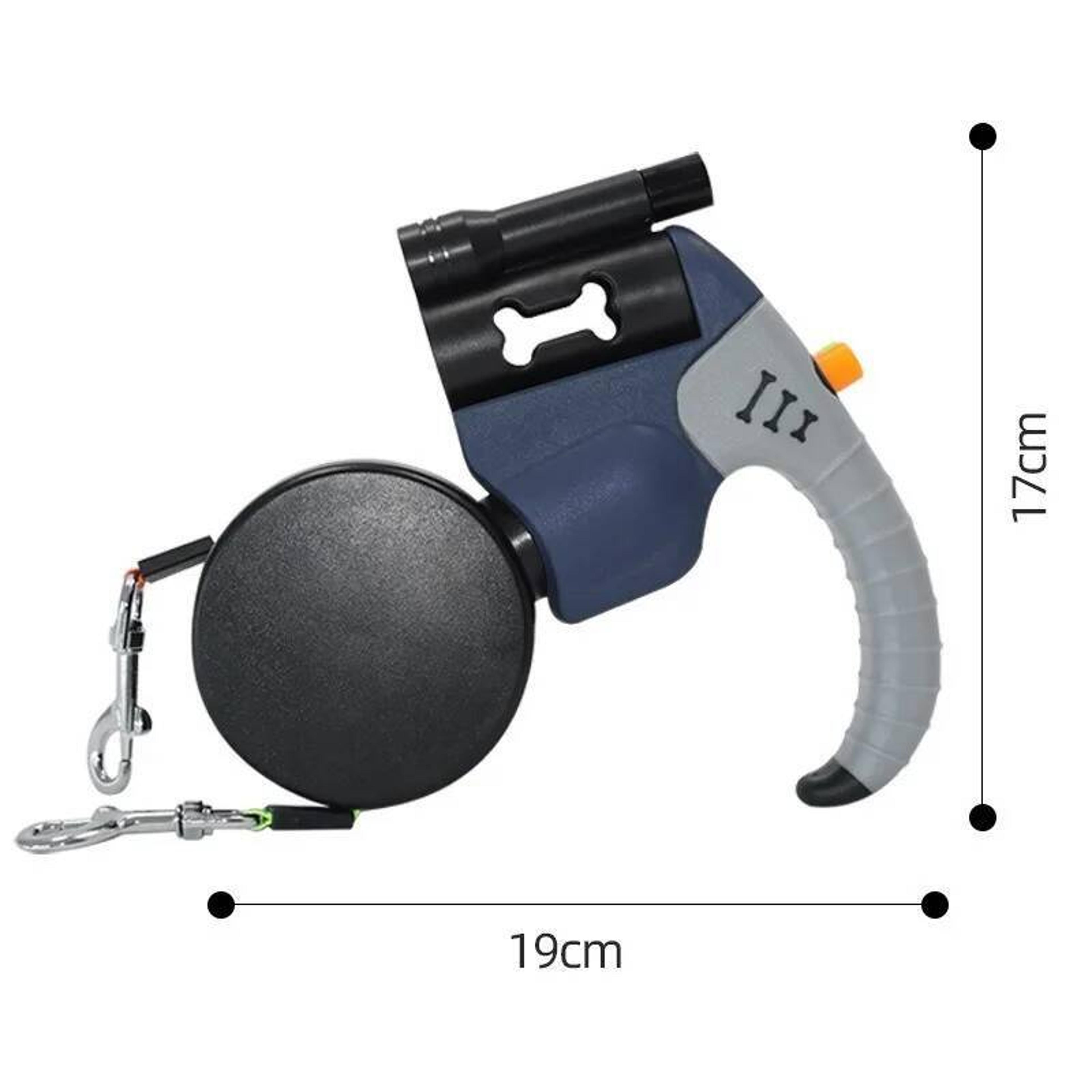 Dual Walk Tangle Free Double Dog Leash With LED Flashlight 8