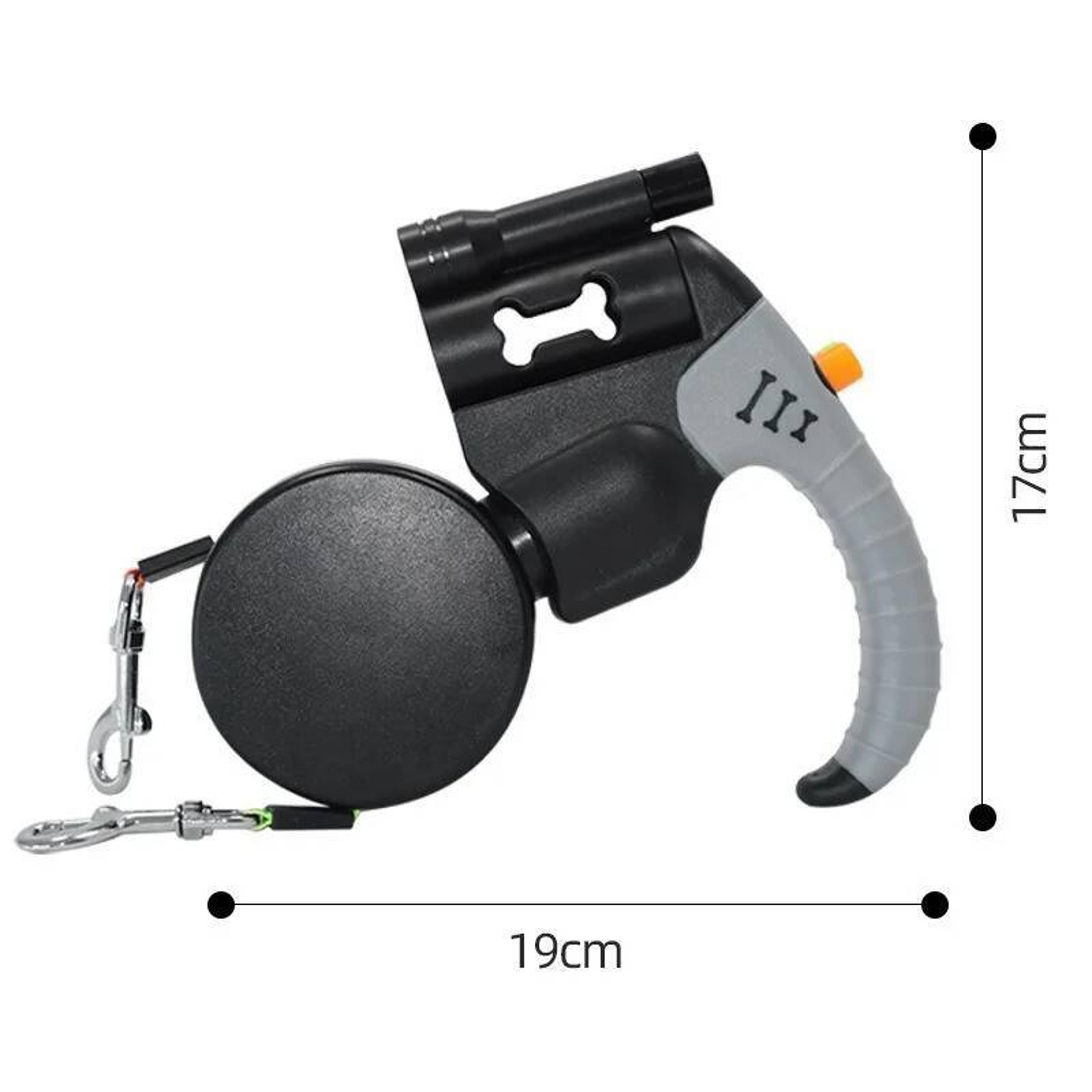 Dual Walk Tangle Free Double Dog Leash With LED Flashlight 10
