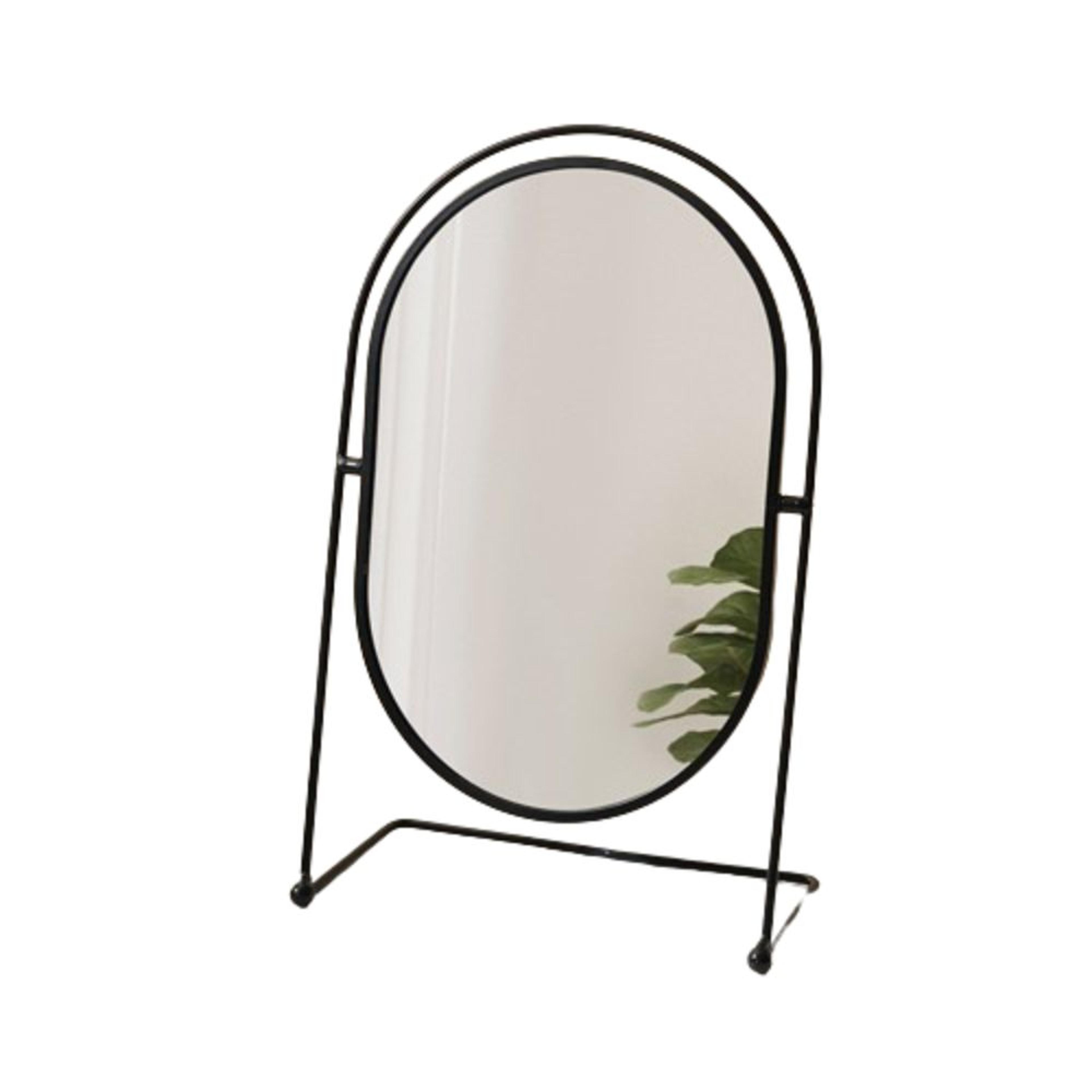 Nordic Vanity Makeup Mirror With Rotation Iron Frame Desktop Tabletop Mirror 2