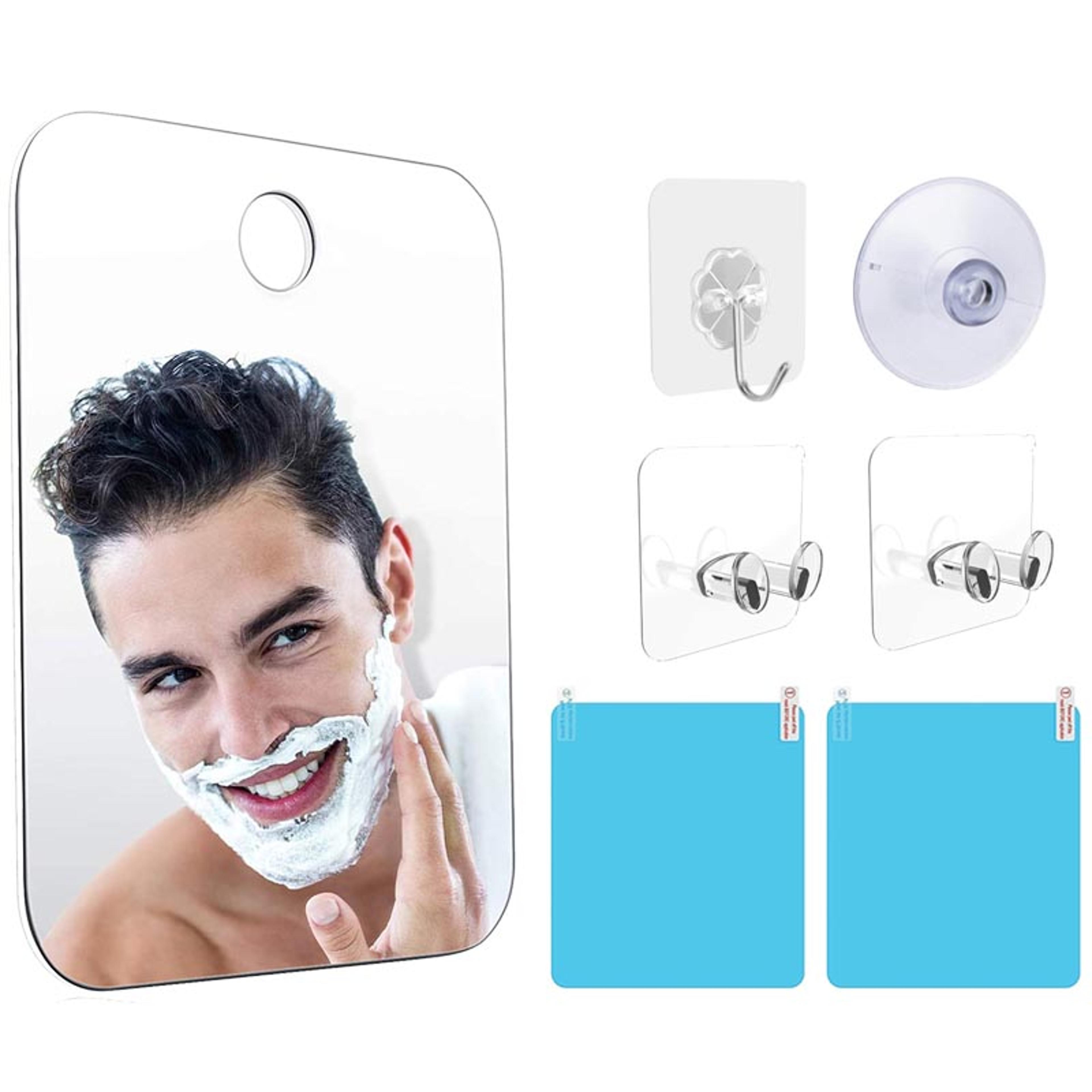 Portable Fog Free Shower Mirror With Suction Cup Unbreakable Acrylic Travel Mirror For Shaving  Mak 11