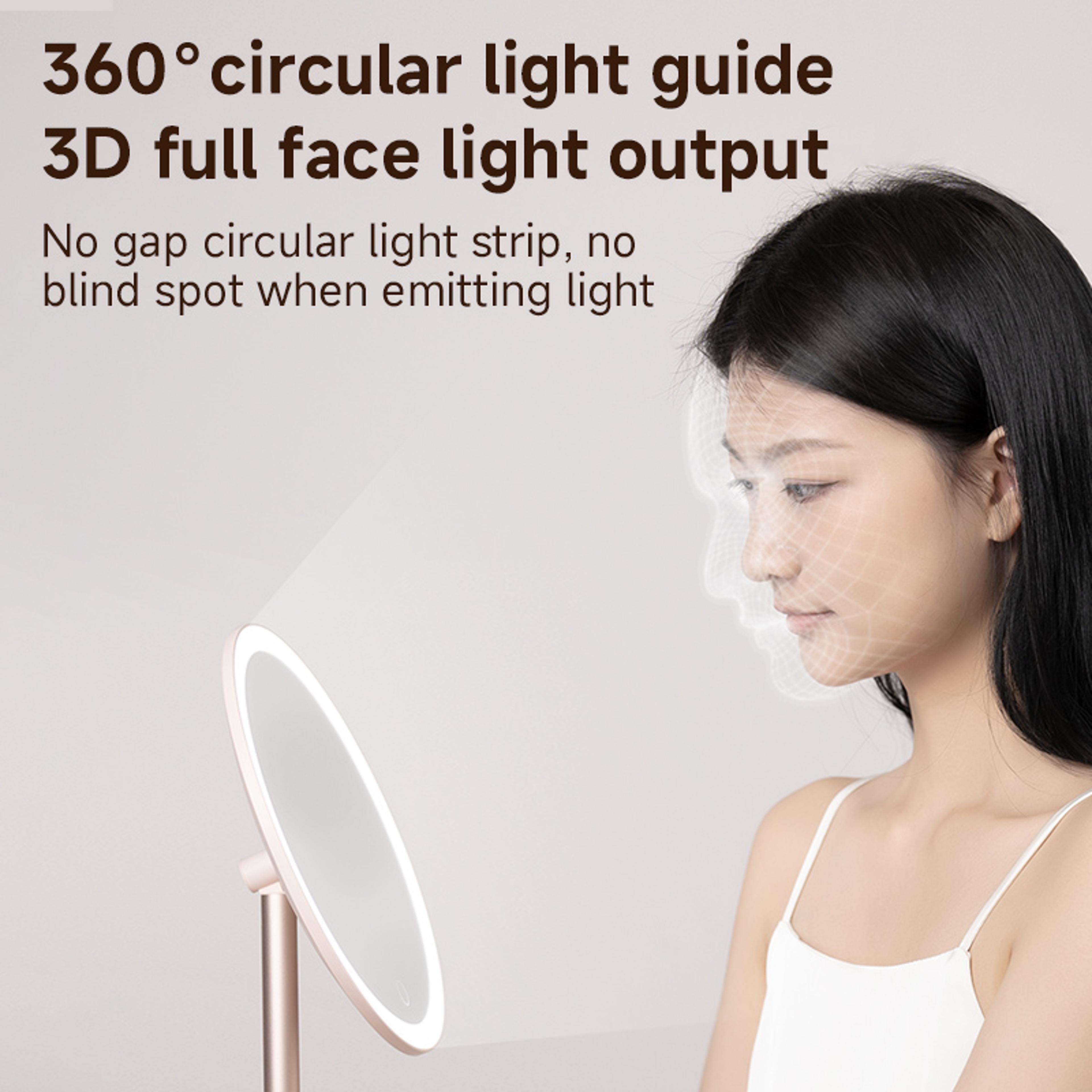 Makeup Mirror With Adjustable Light Rechargeable Desktop Vanity Mirror 5