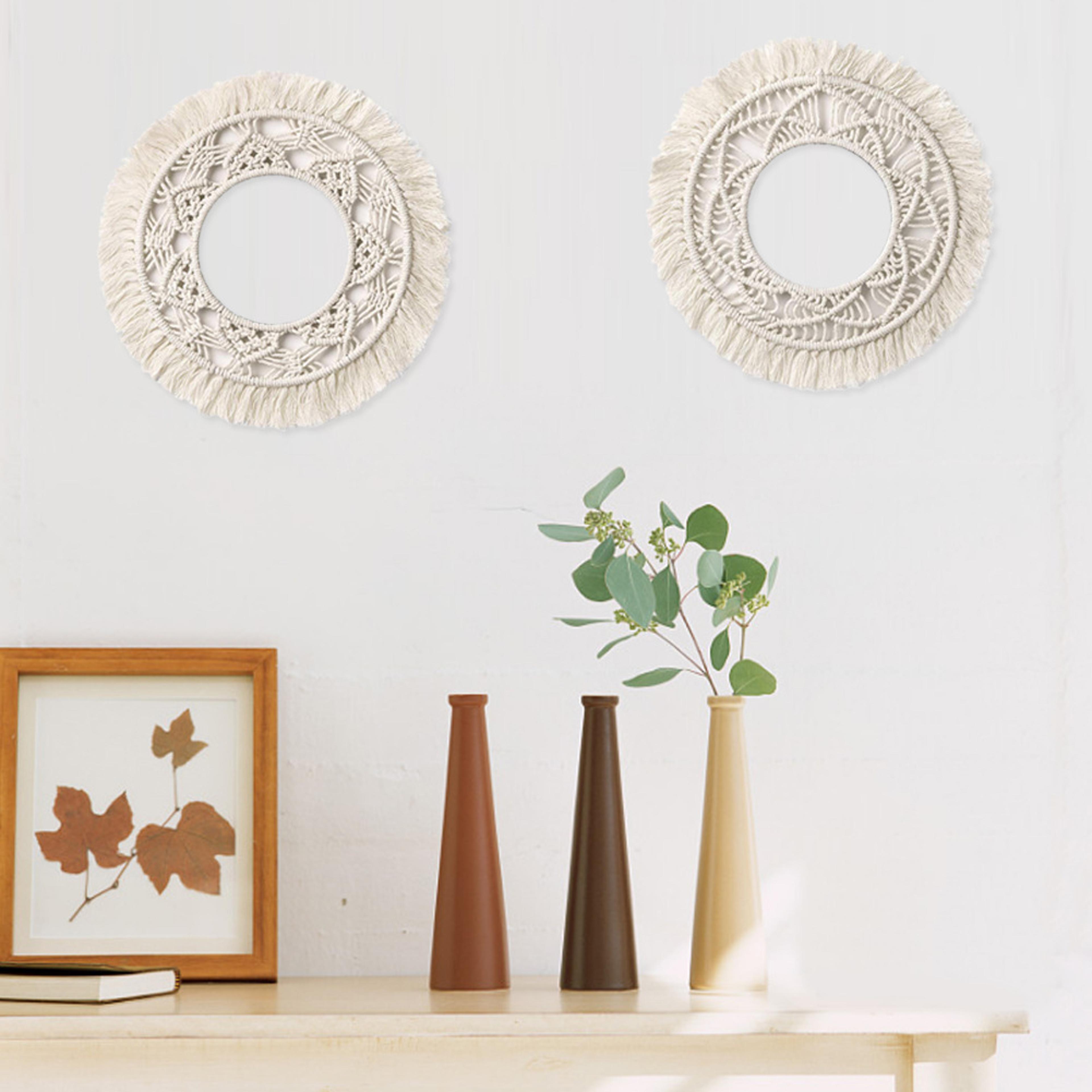 Handmade Macrame Wall Hanging Boho Woven Tapestry For Living Room  Bedroom Decor 4
