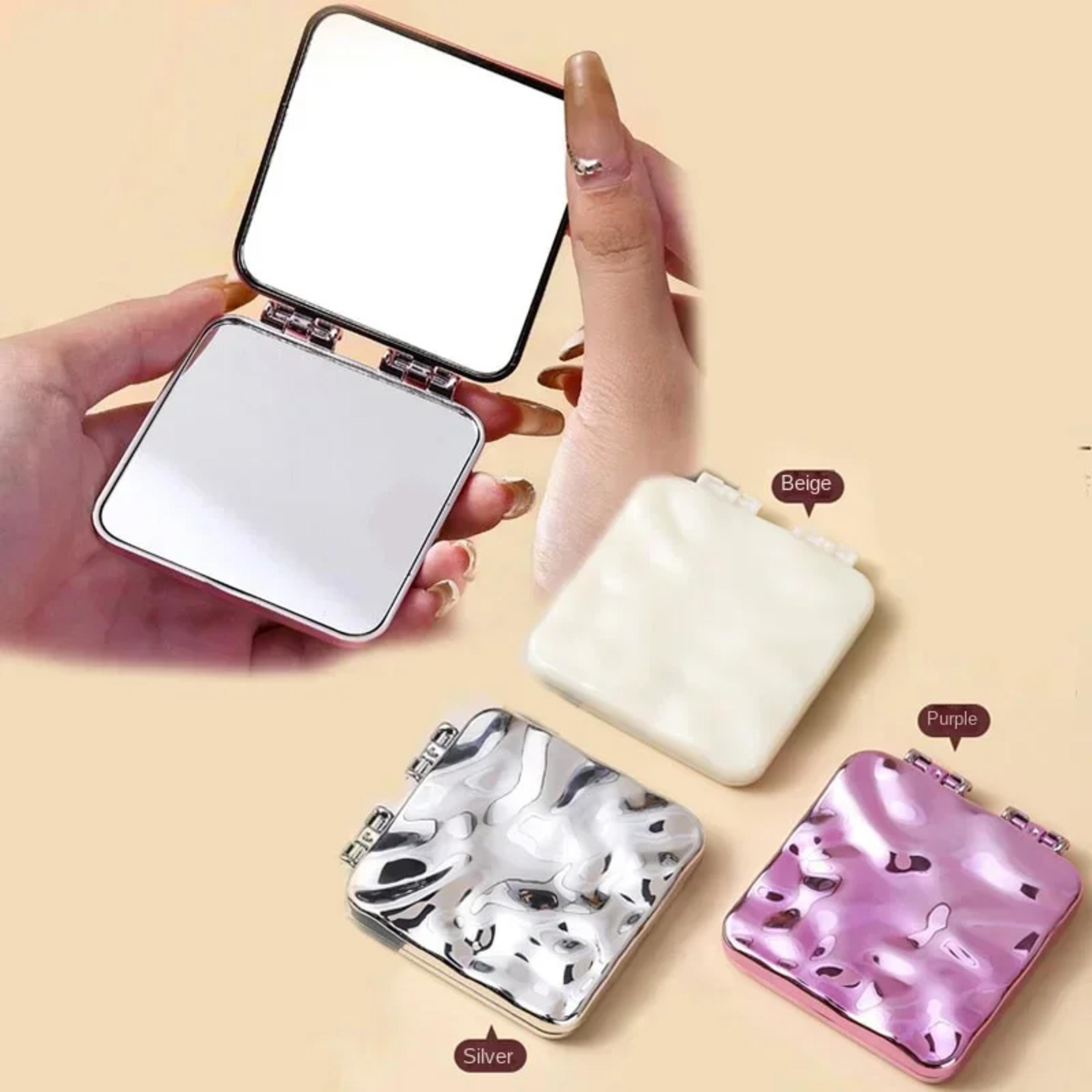 Foldable Makeup Mirror Compact Pocket Mirror Double Sided Travel Vanity Mirror 1