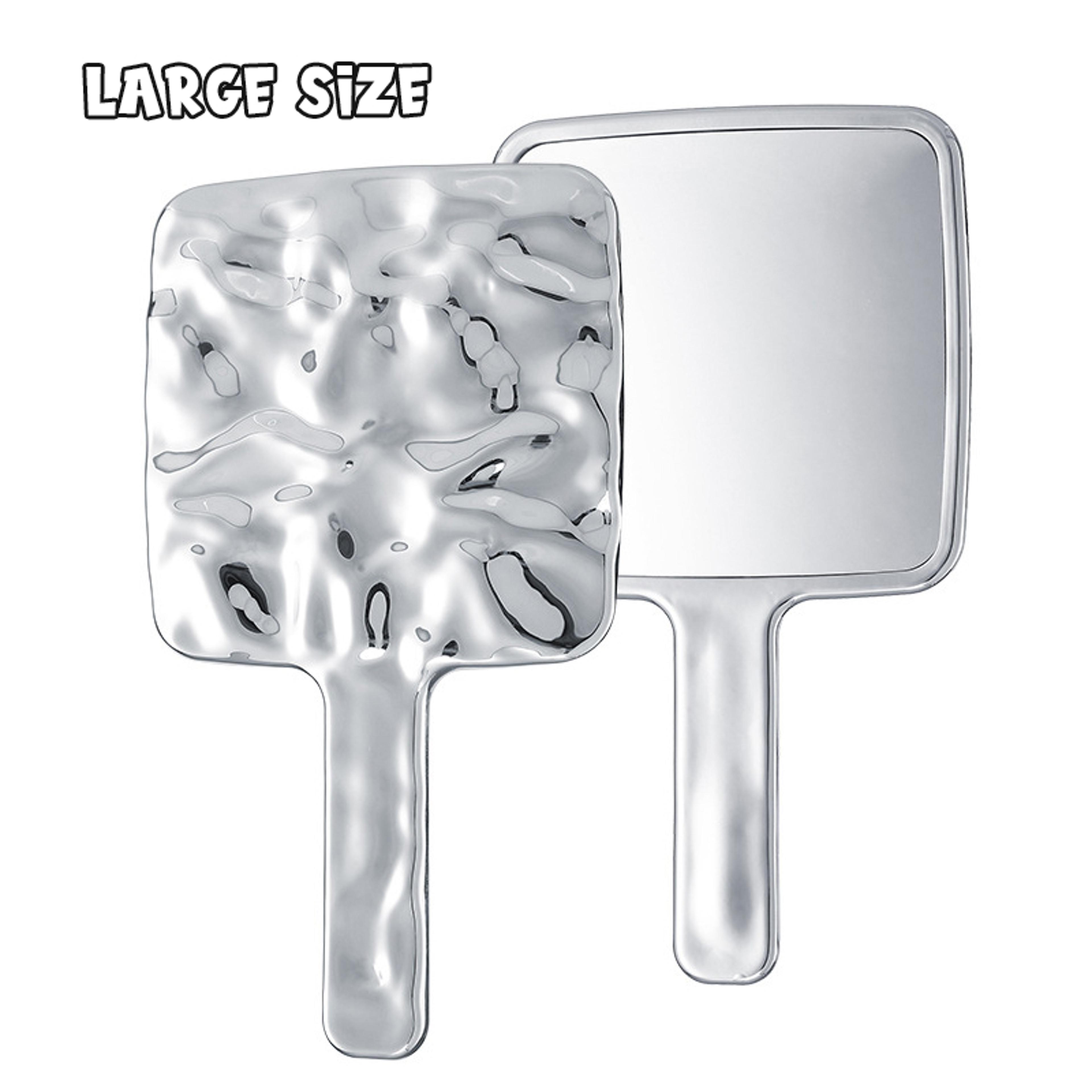 Retro Handheld Makeup Mirror Square Vanity Mirror With Handle For Makeup Spa  Eyelash Extensions 7