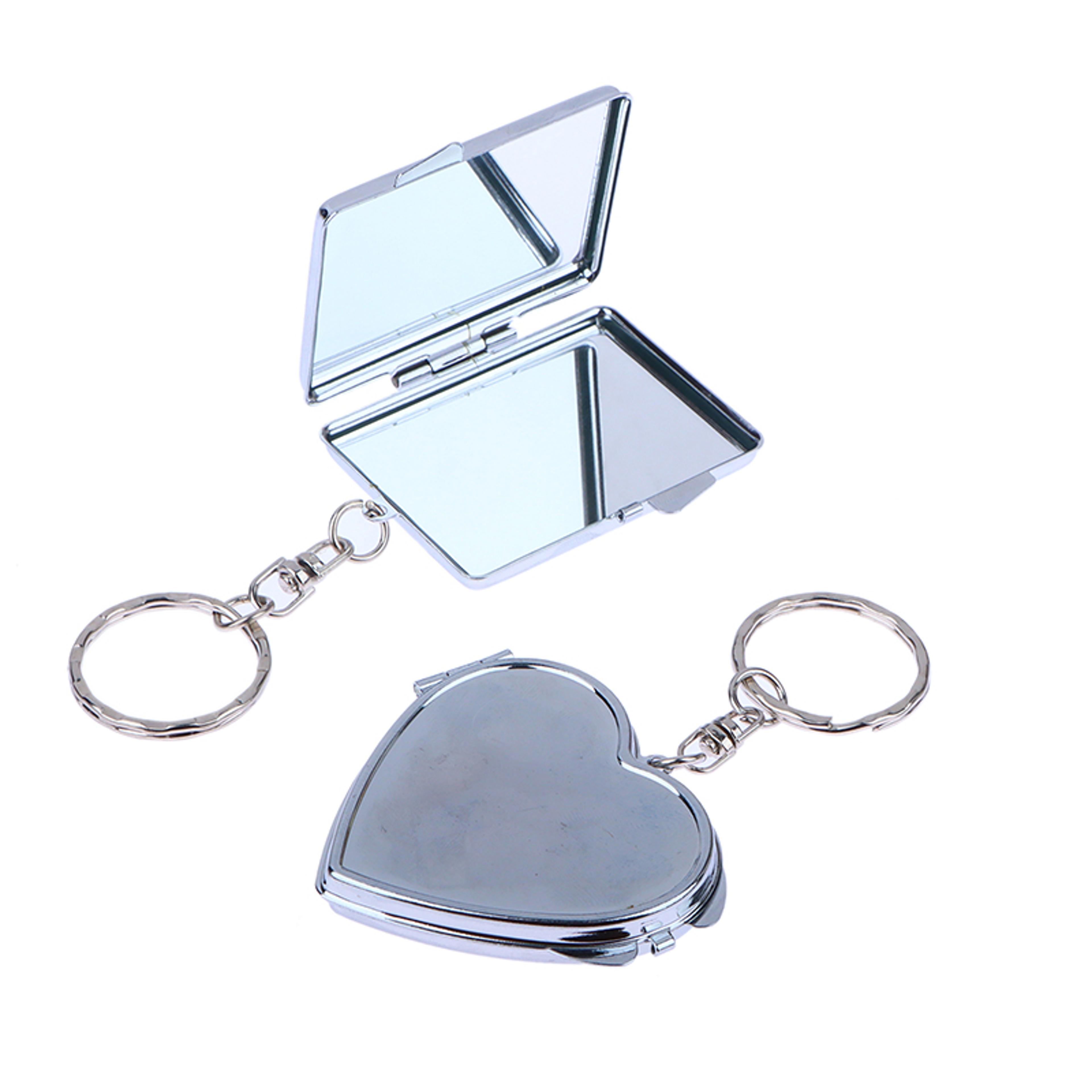 Compact Makeup Mirror Keychain Double Sided Folding Pocket Mirror For Travel And Everyday Touch Ups 5