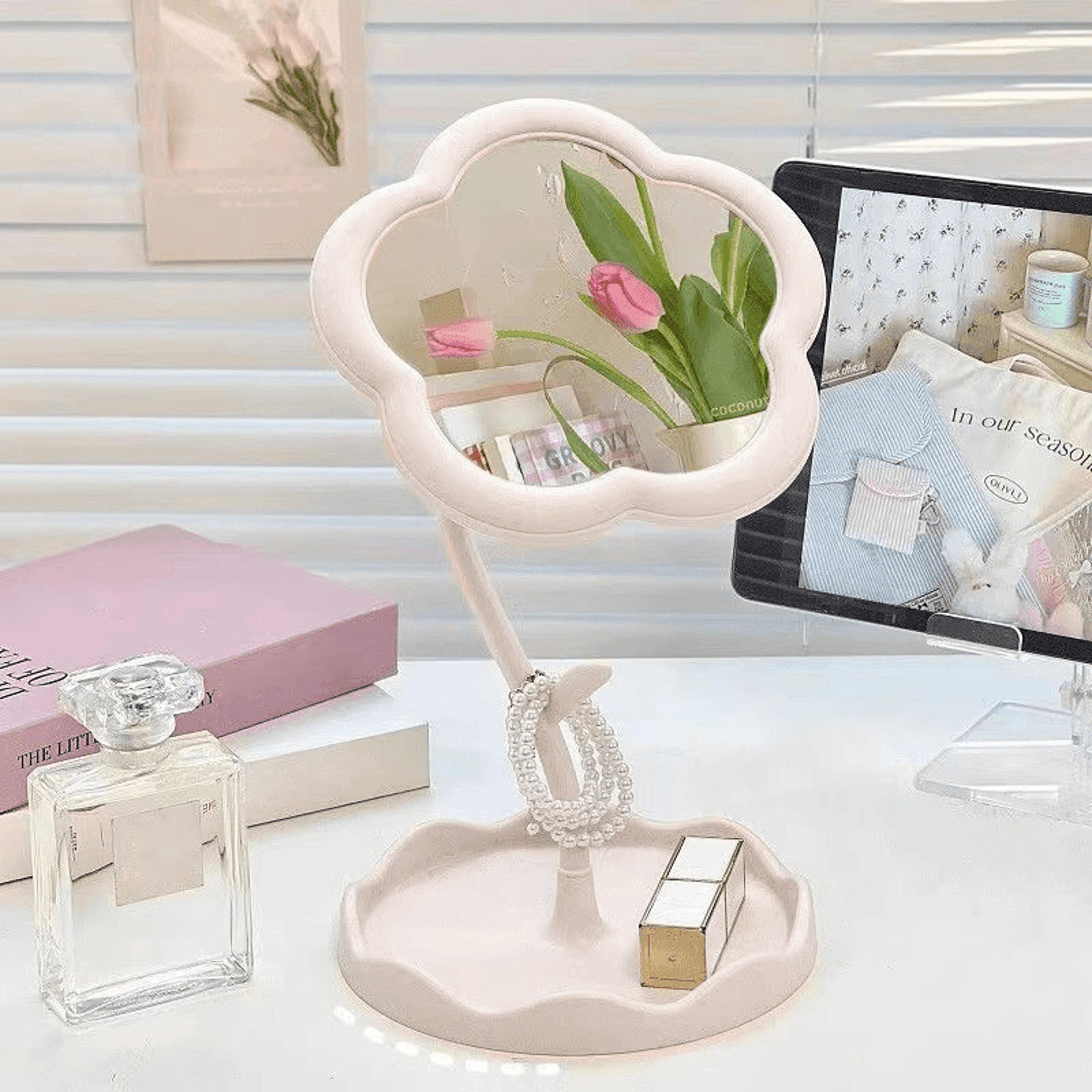 Sunflower Makeup Mirror Desktop Vanity Mirror Cute Tabletop Decorative Mirror For Bedroom Dorm Dres 3