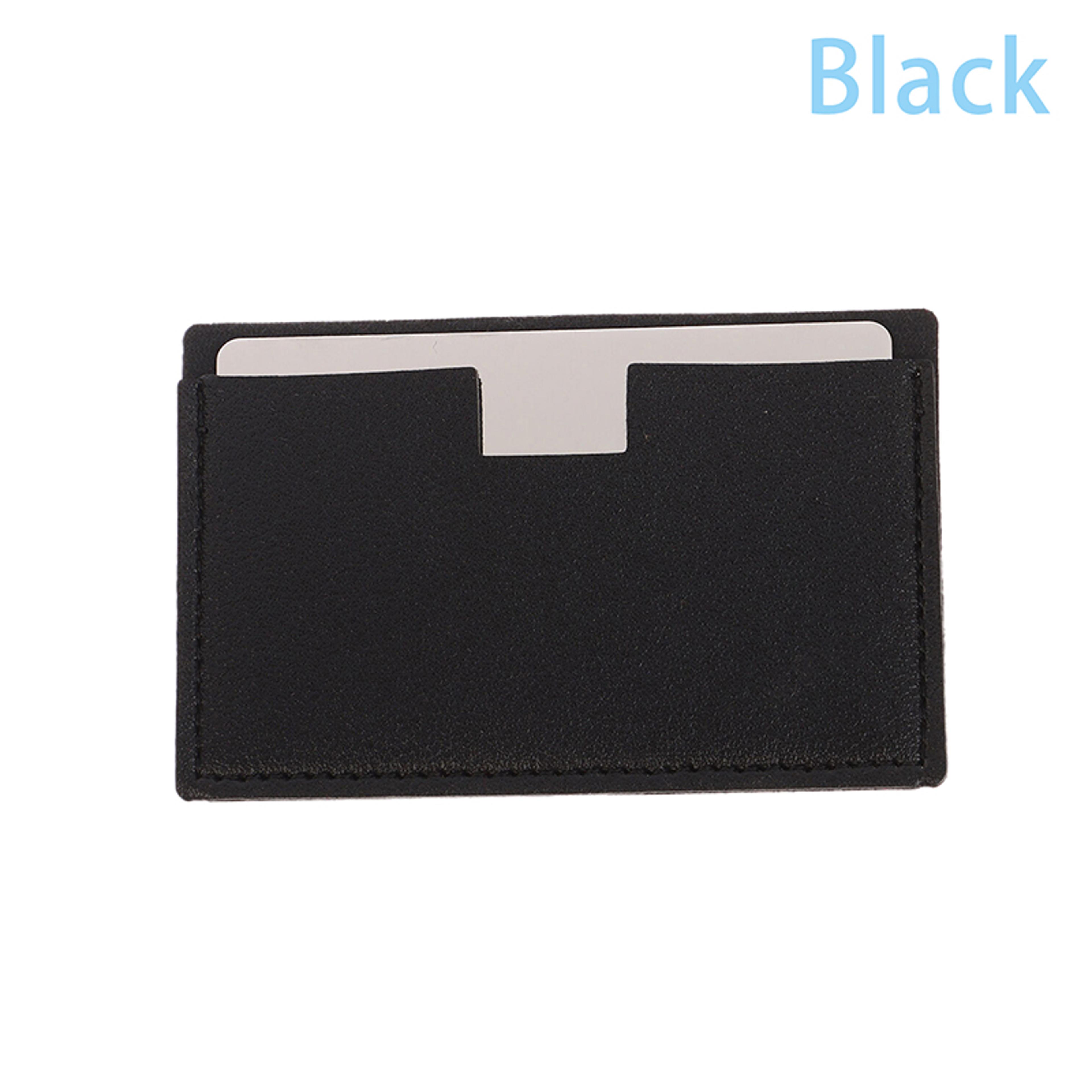 Portable Pocket Makeup Mirror With PU Leather Sleeve Unbreakable Stainless Steel Compact Mirror For 9