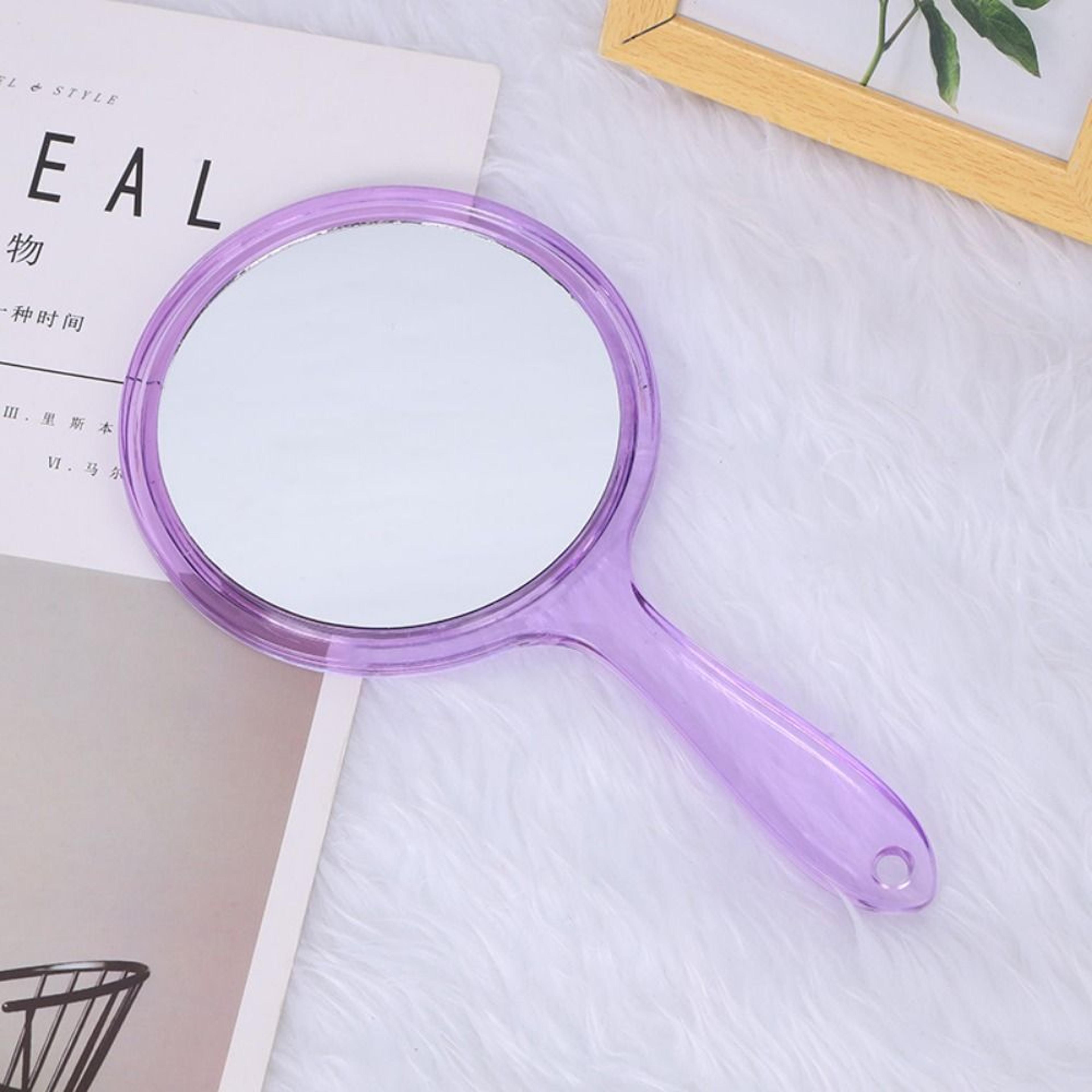 Portable Handheld Makeup Mirror With 3X Magnifying Double Sided Mirror For Travel  Daily Beauty 8